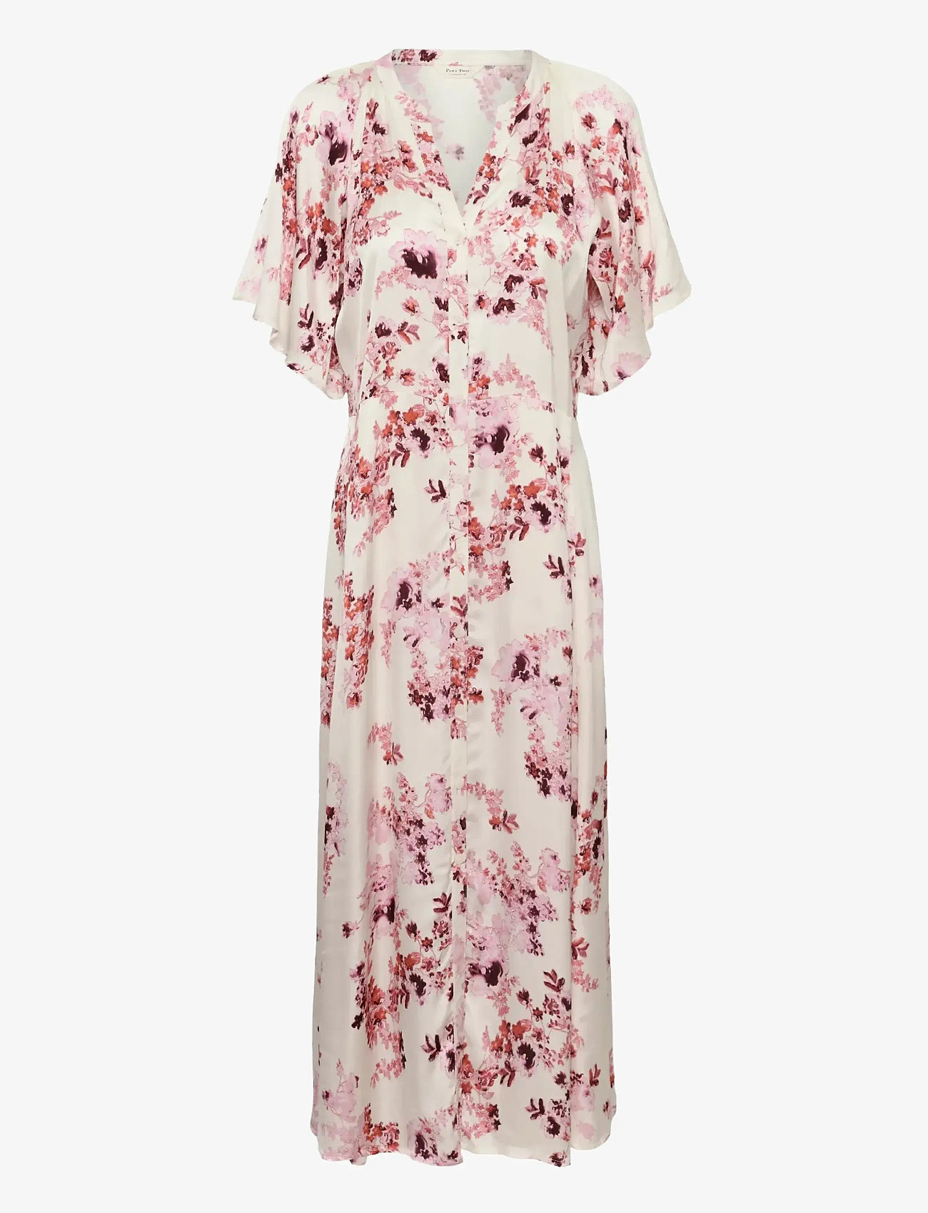 Part Two - AlajaPW DR - summer dresses - pink shadow flower print - 1