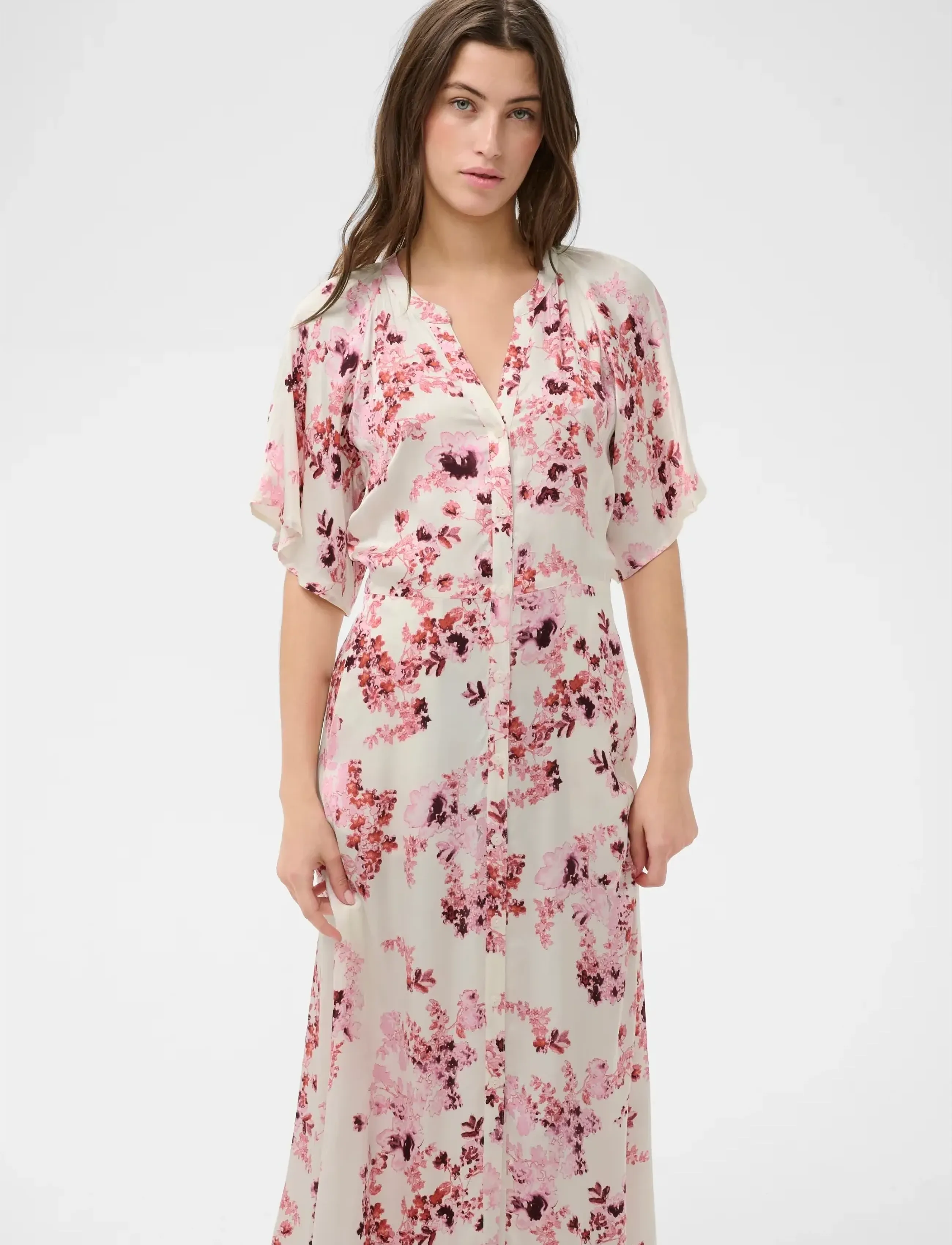 Part Two AlajaPW DR - Kläder - PINK SHADOW FLOWER PRINT / pink/rose