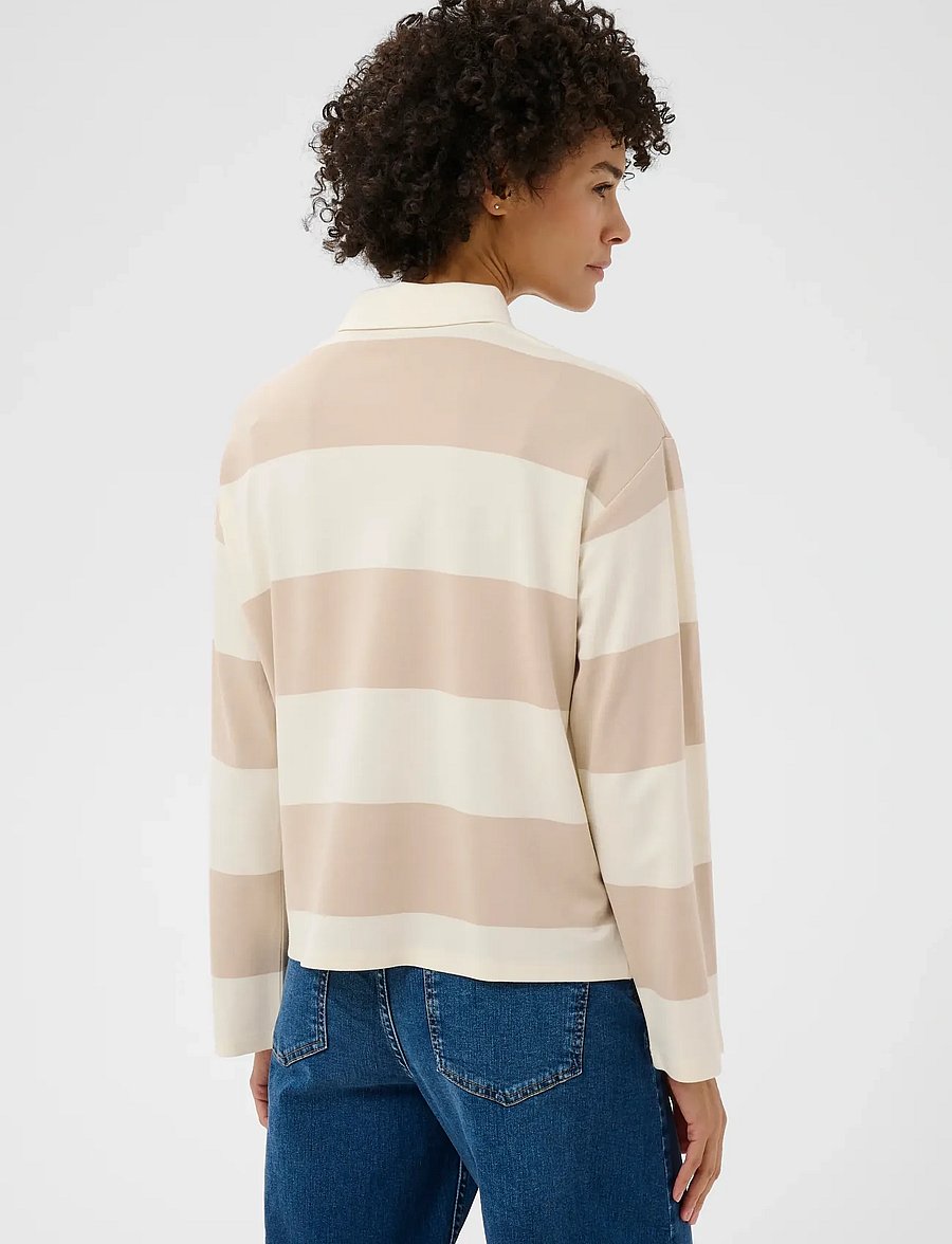 Part Two - AmariPW TS - poloshirts - cement stripe - 4