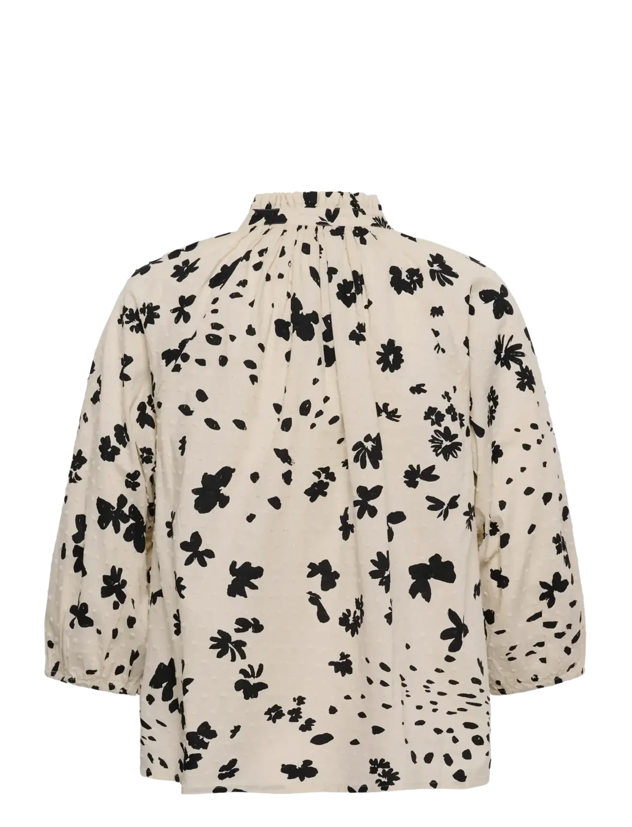 Part Two - AlettaPW BL - koszule z długimi rękawami - black dot flower print - 2