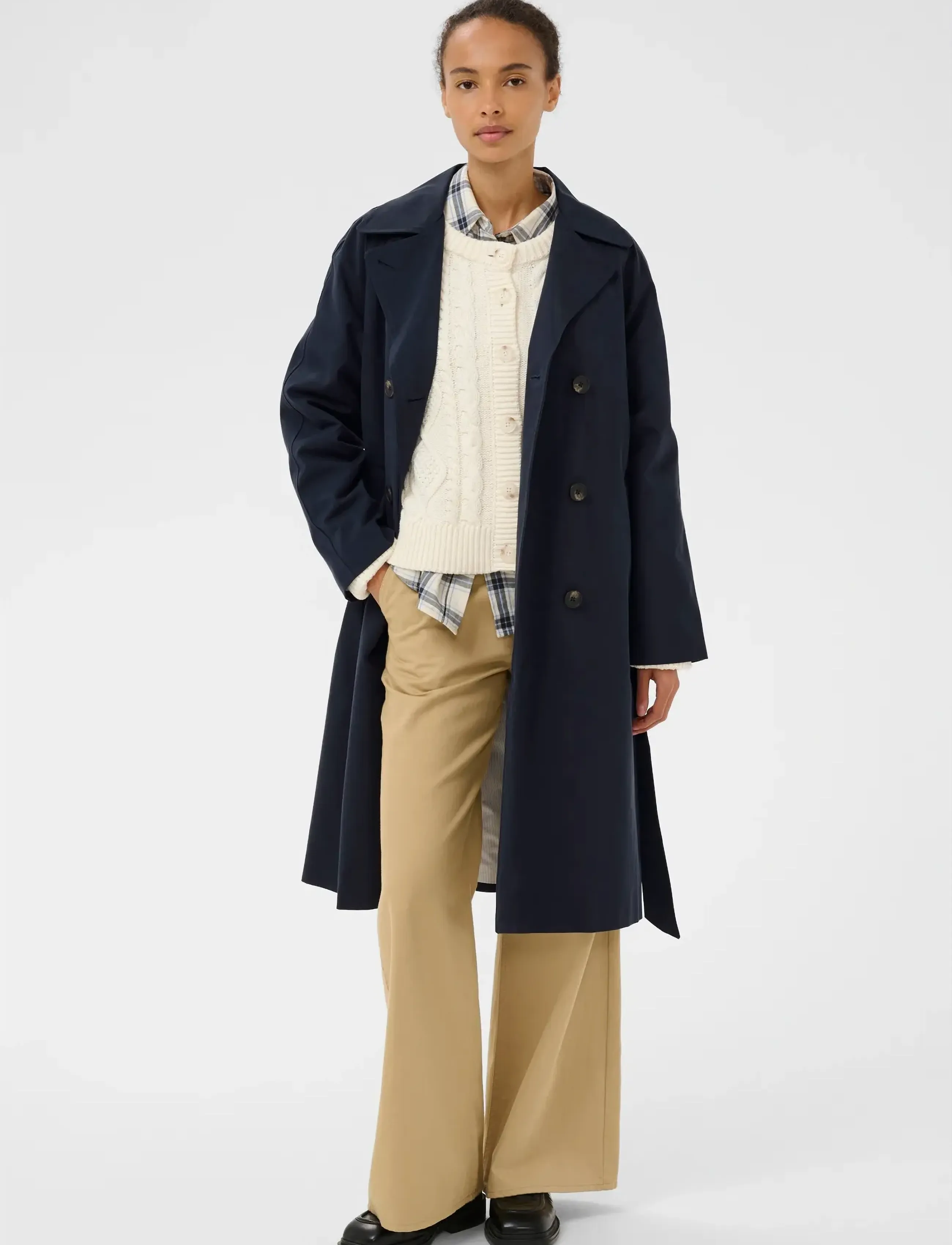 Part Two Aubriepw Otw, 40, Navy, Frakker > Trenchcoats, Dame