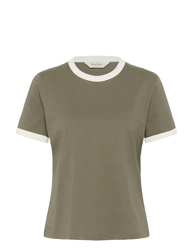 Part Two - AngelitaPW TS - t-shirts - smokey olive/whisper white - 1