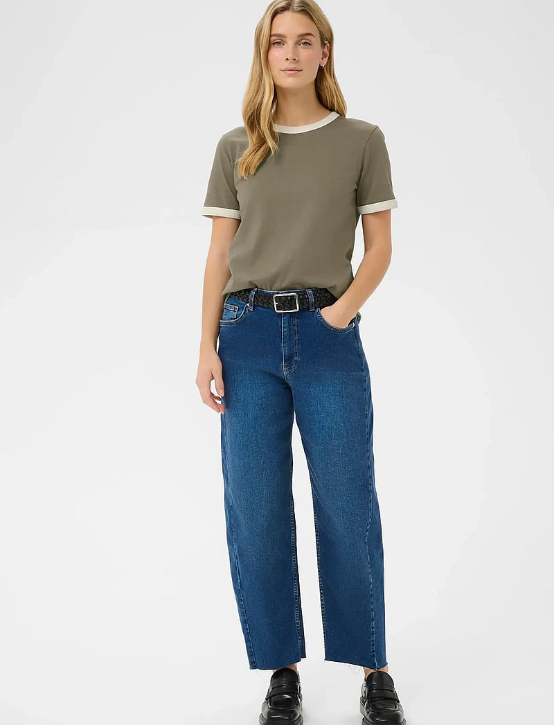 Part Two - AngelitaPW TS - t-shirts - smokey olive/whisper white - 3