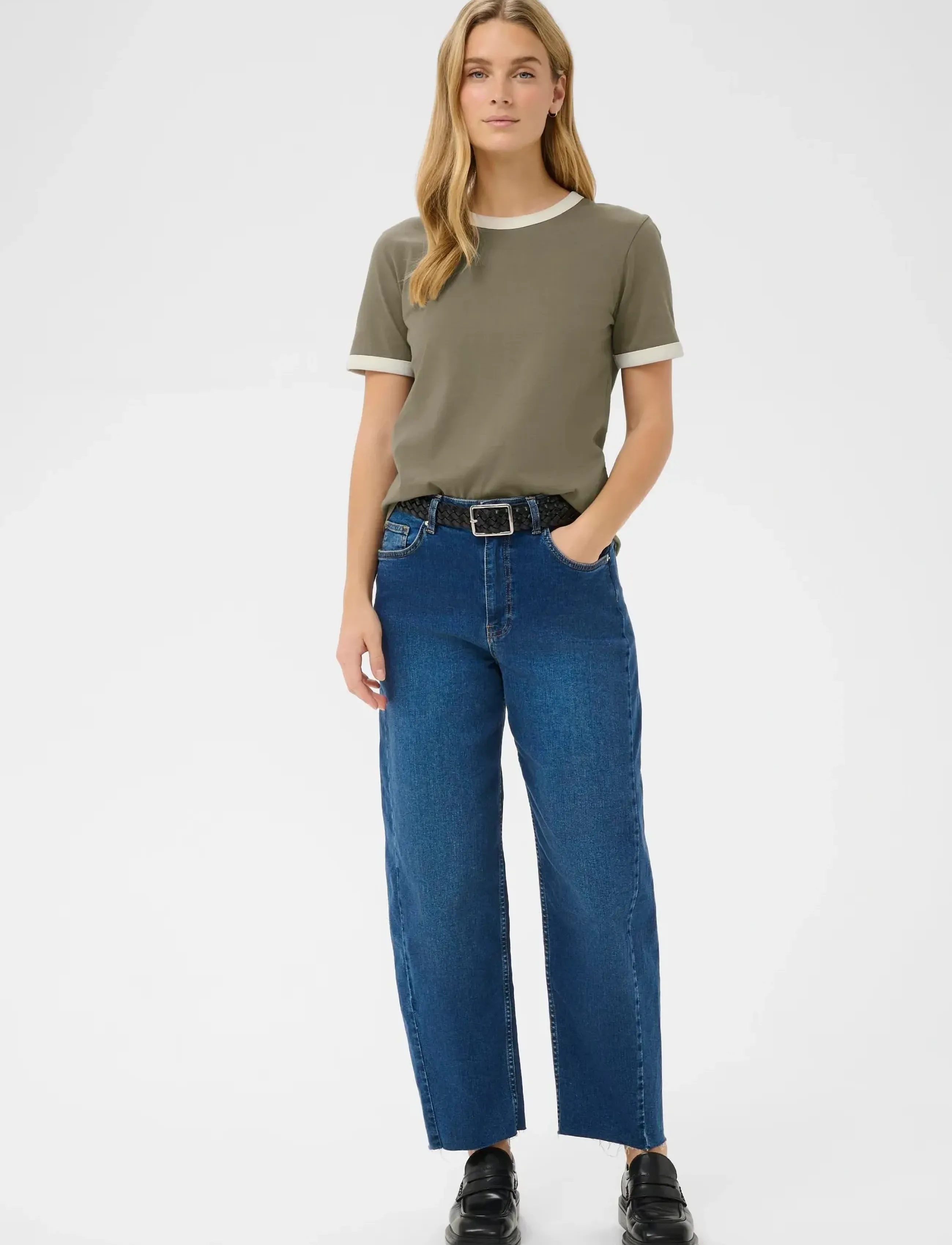 Part Two - AngelitaPW TS - t-shirty - smokey olive/whisper white - 3