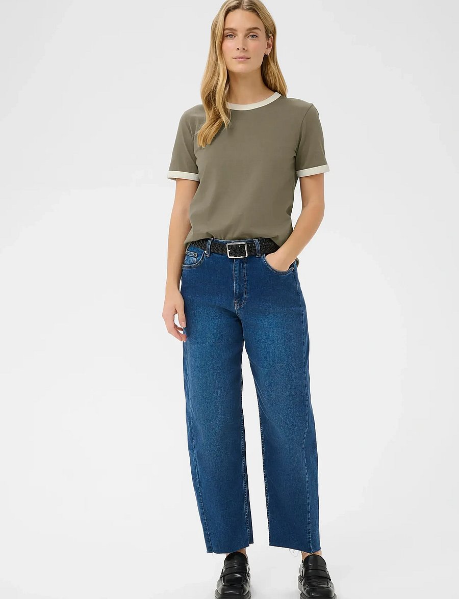Part Two - AngelitaPW TS - t-shirts - smokey olive/whisper white - 3
