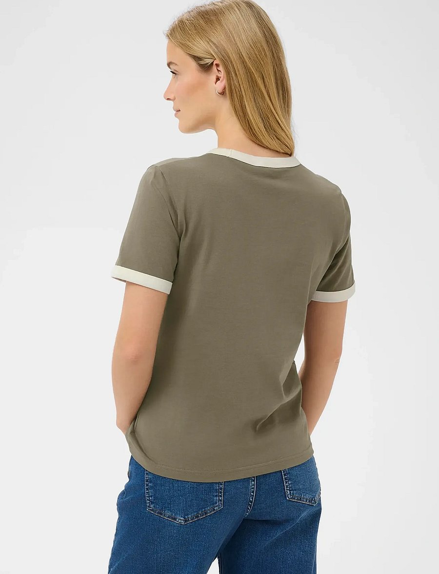 Part Two - AngelitaPW TS - t-shirts - smokey olive/whisper white - 4