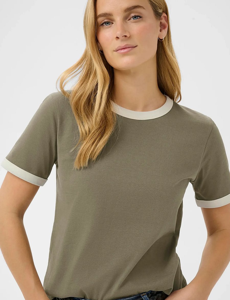 Part Two - AngelitaPW TS - t-shirts - smokey olive/whisper white - 5