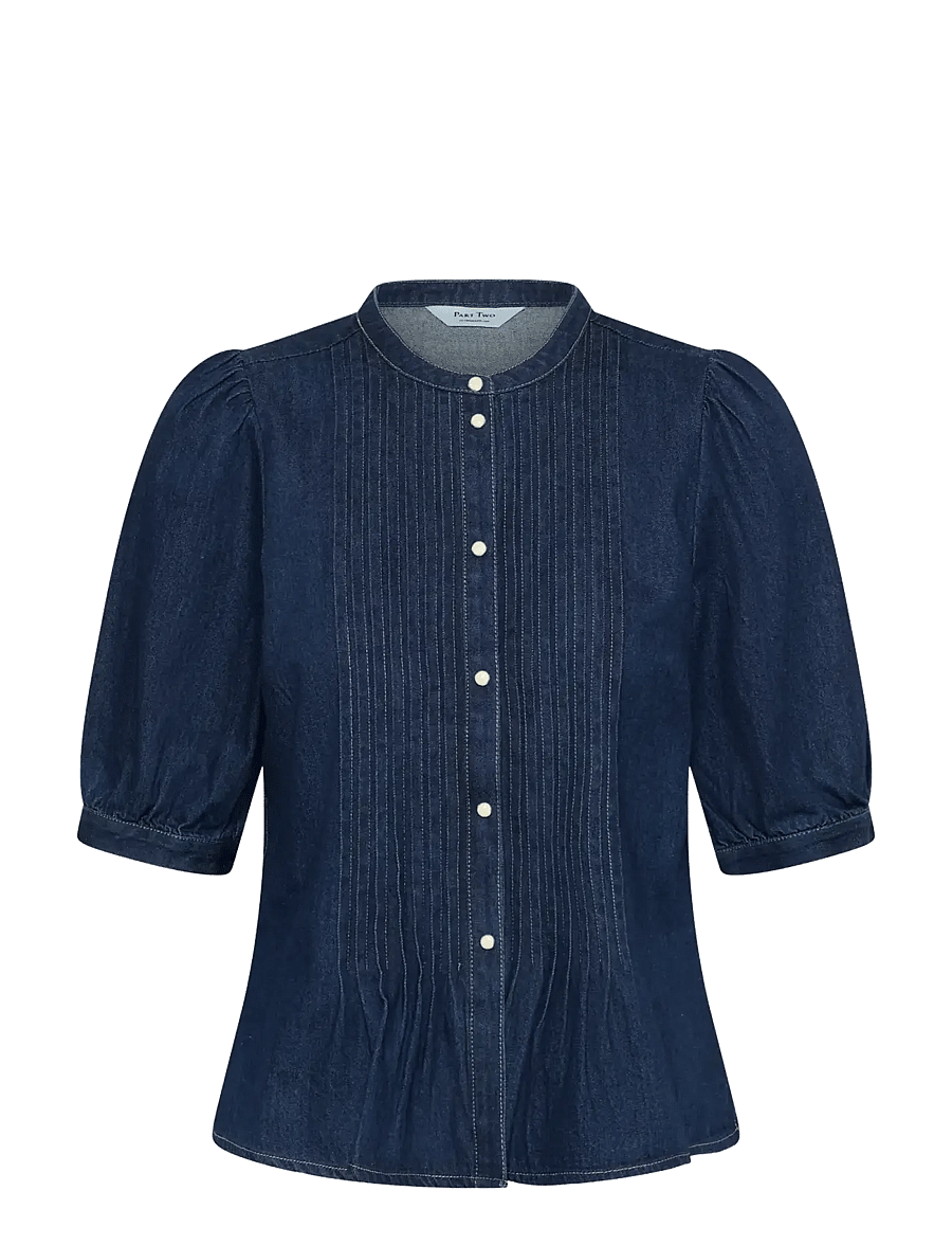 Part Two - AlesiaPW SH - denimskjorter - dark blue denim - 1