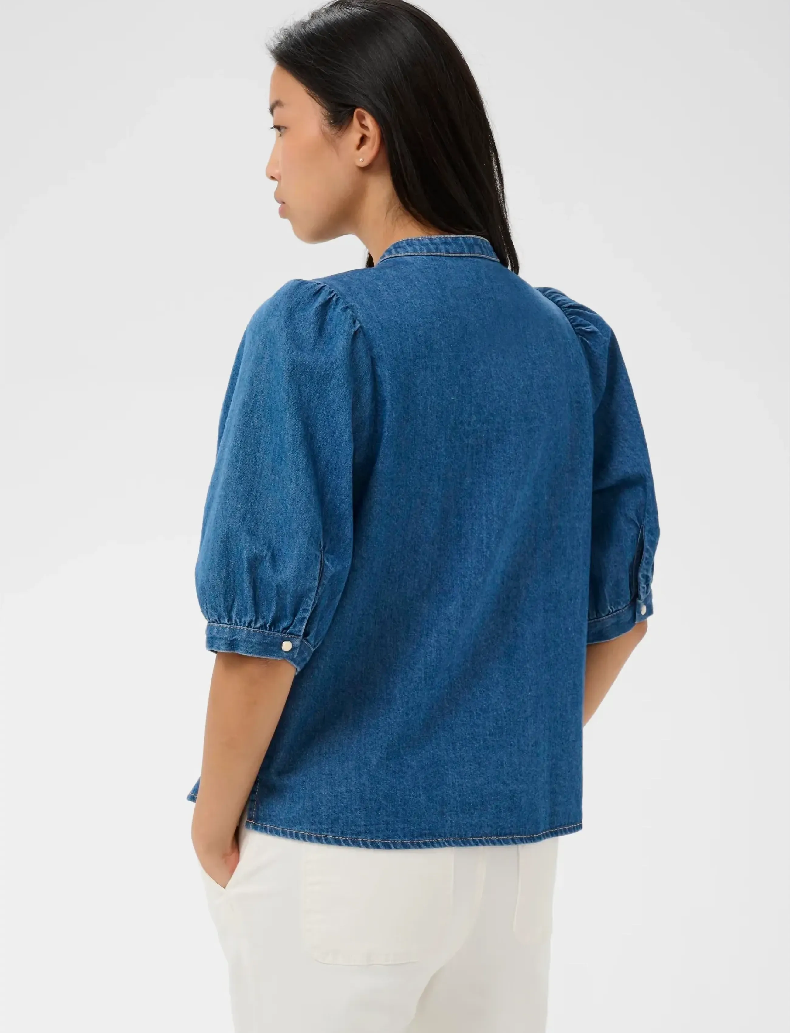 Part Two - AlesiaPW SH - denimskjorter - medium blue denim - 4
