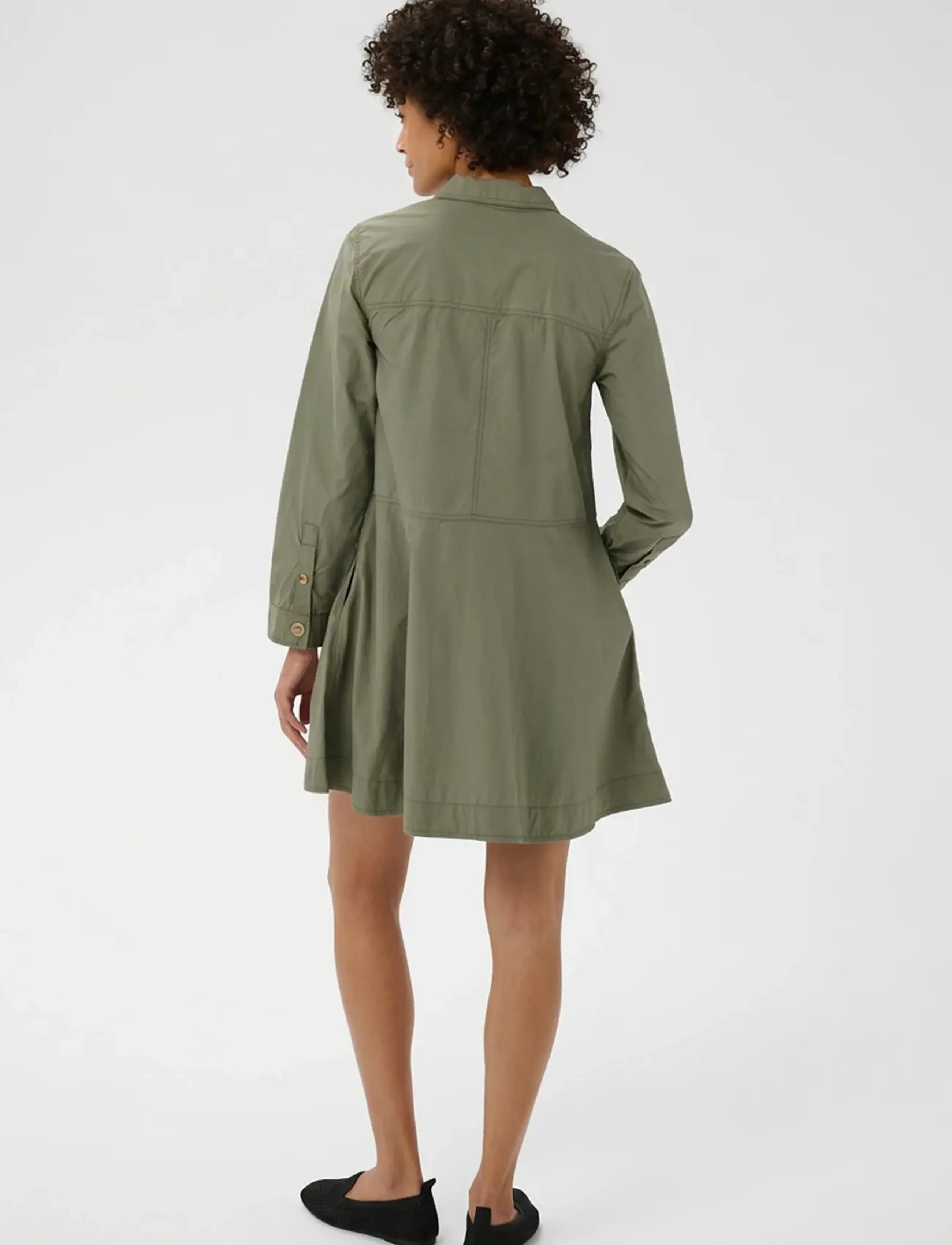 Part Two - AysePW DR - midi kjoler - smokey olive - 4