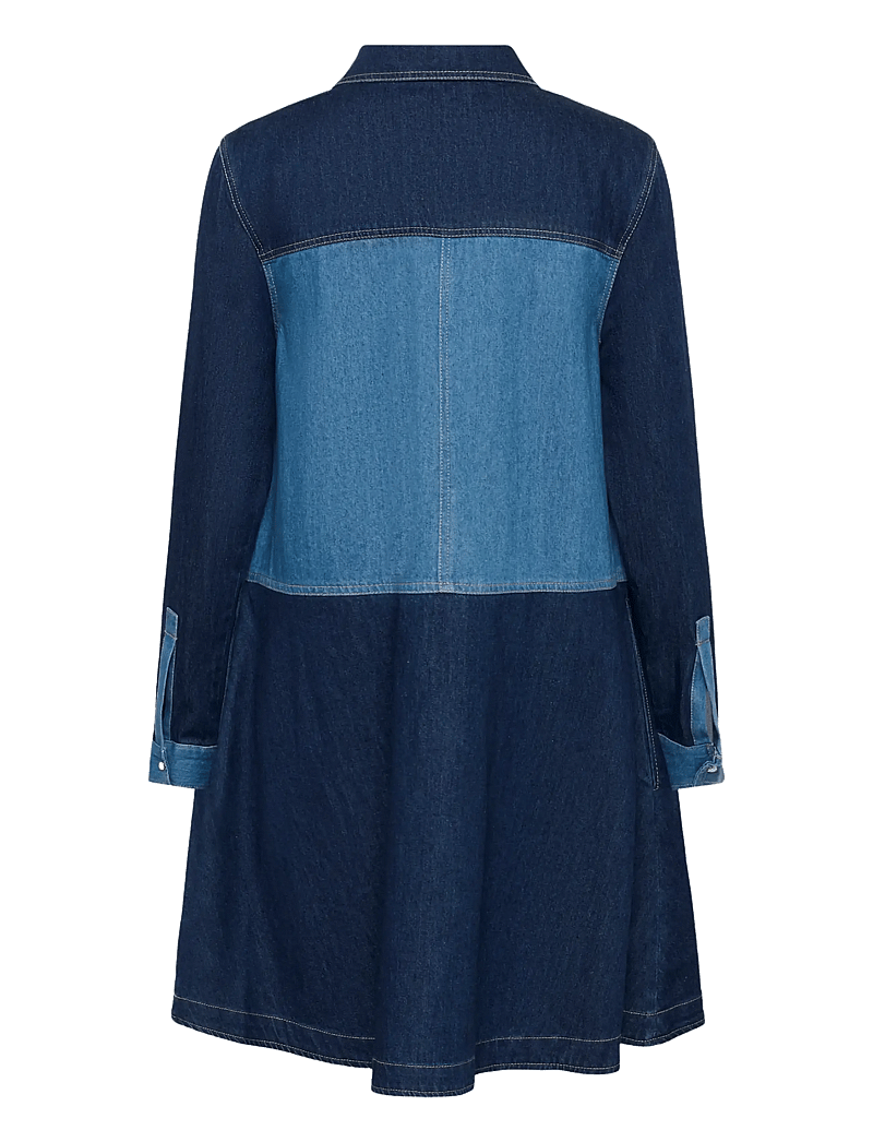 Part Two - AugustinePW DR - hemdkleider - colour block denim - 2