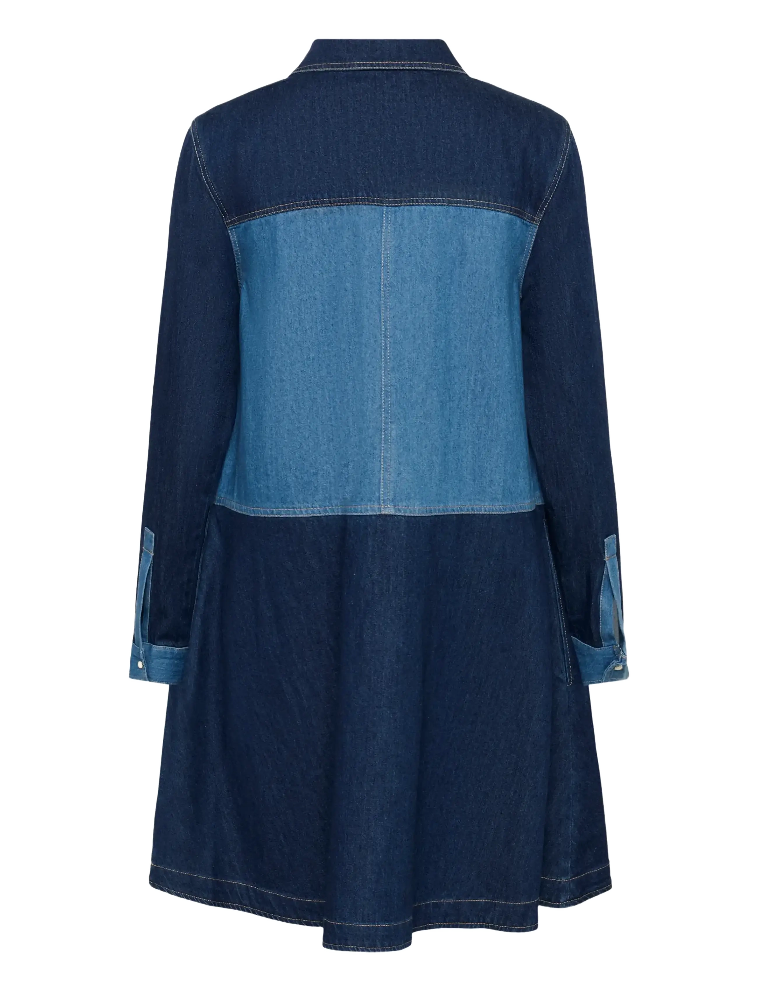 Part Two - AugustinePW DR - skjortklänningar - colour block denim - 2