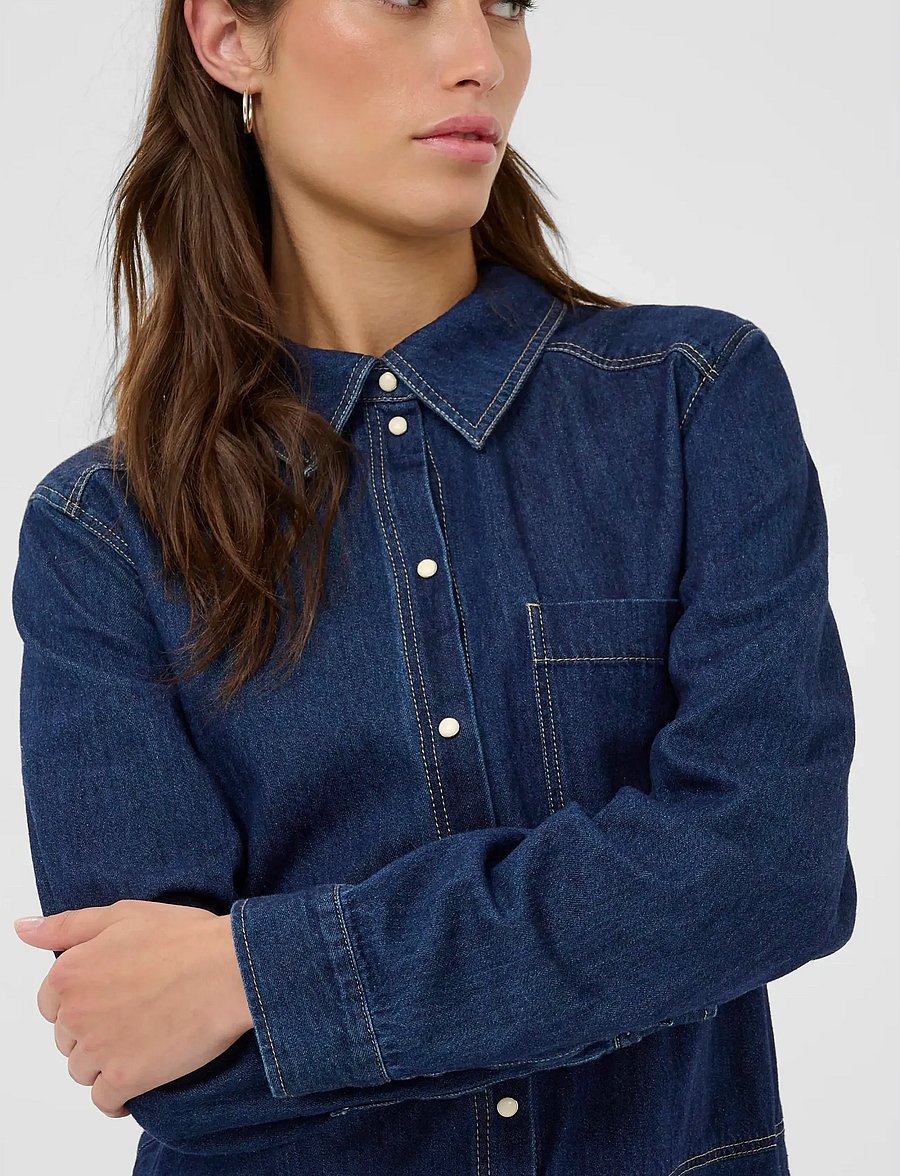 Part Two - AugustinePW DR - hemdkleider - dark blue denim - 4