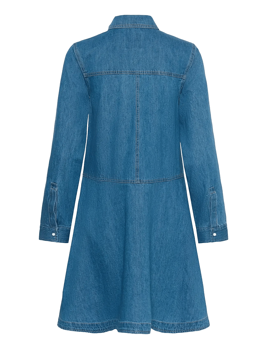 Part Two - AugustinePW DR - skjortklänningar - medium blue denim - 2
