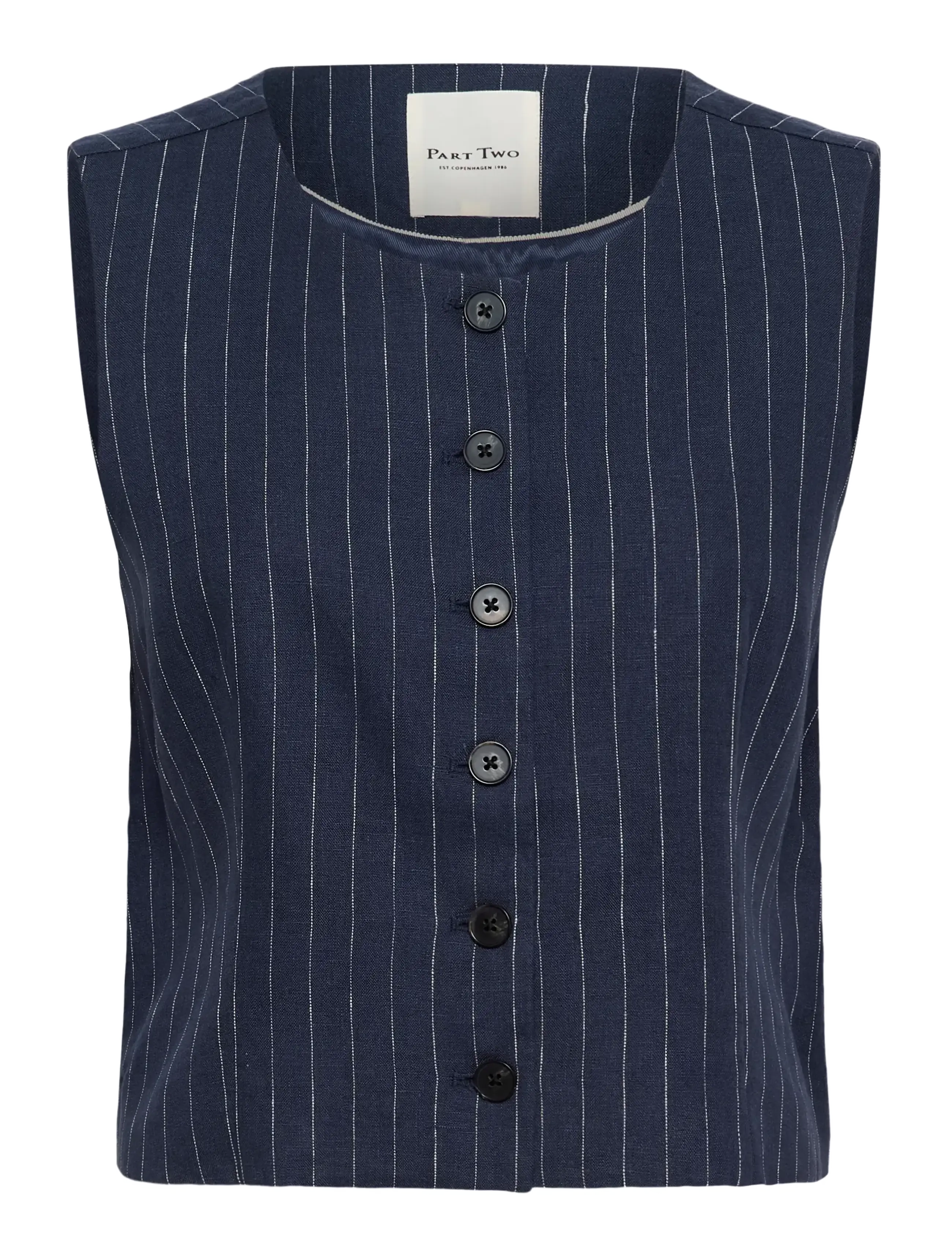 Part Two AzaniaPW WA - T-shirts & Toppar - BLUE NIGHTS PINSTRIPE / navy