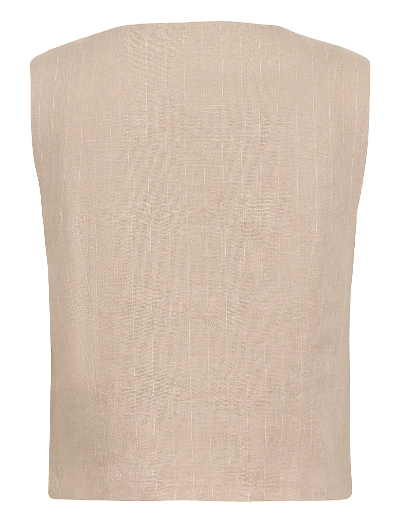 Part Two - AzaniaPW WA - Ärmellose tops - neutral pinstripe - 2