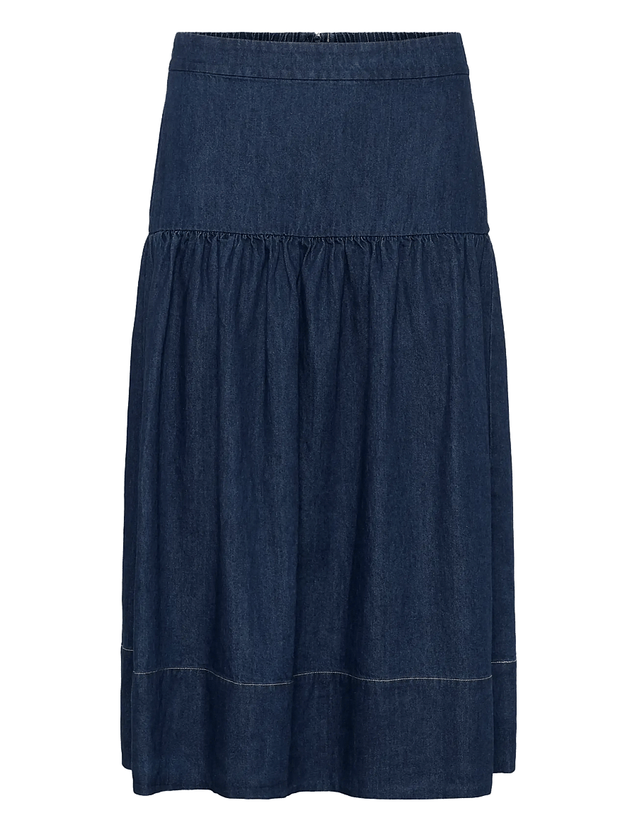 Part Two - NelliaPW SK - denim skirts - dark blue denim - 1