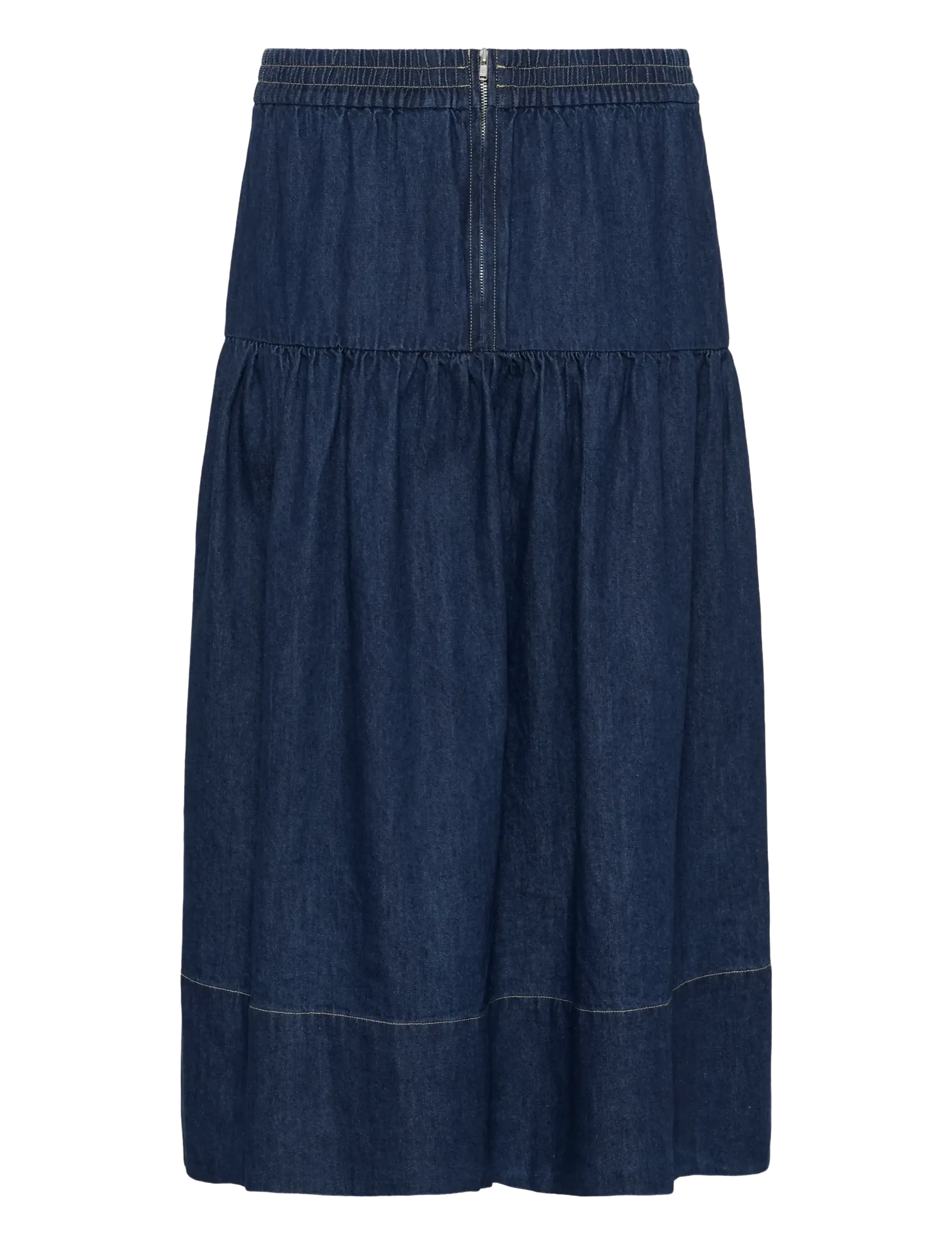 Part Two - NelliaPW SK - midi nederdele - dark blue denim - 2