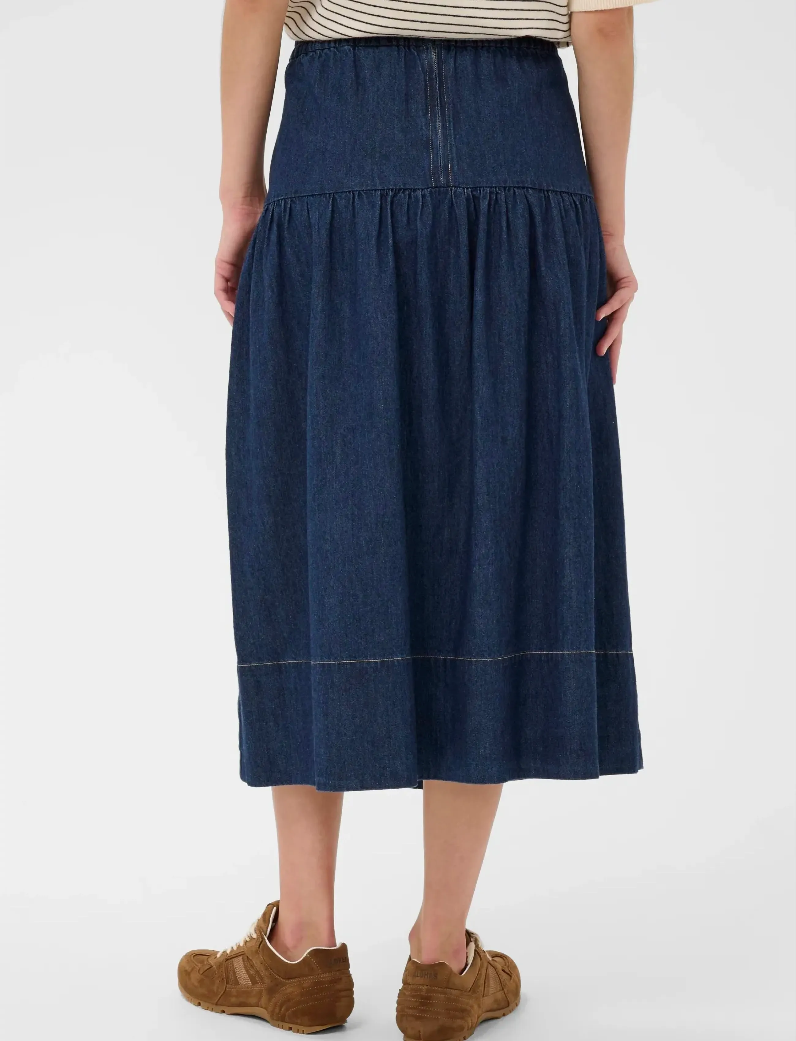 Part Two - NelliaPW SK - denim skirts - dark blue denim - 4