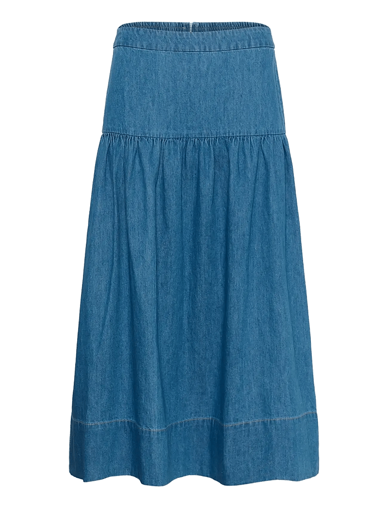 Part Two - NelliaPW SK - jeansröcke - medium blue denim - 1