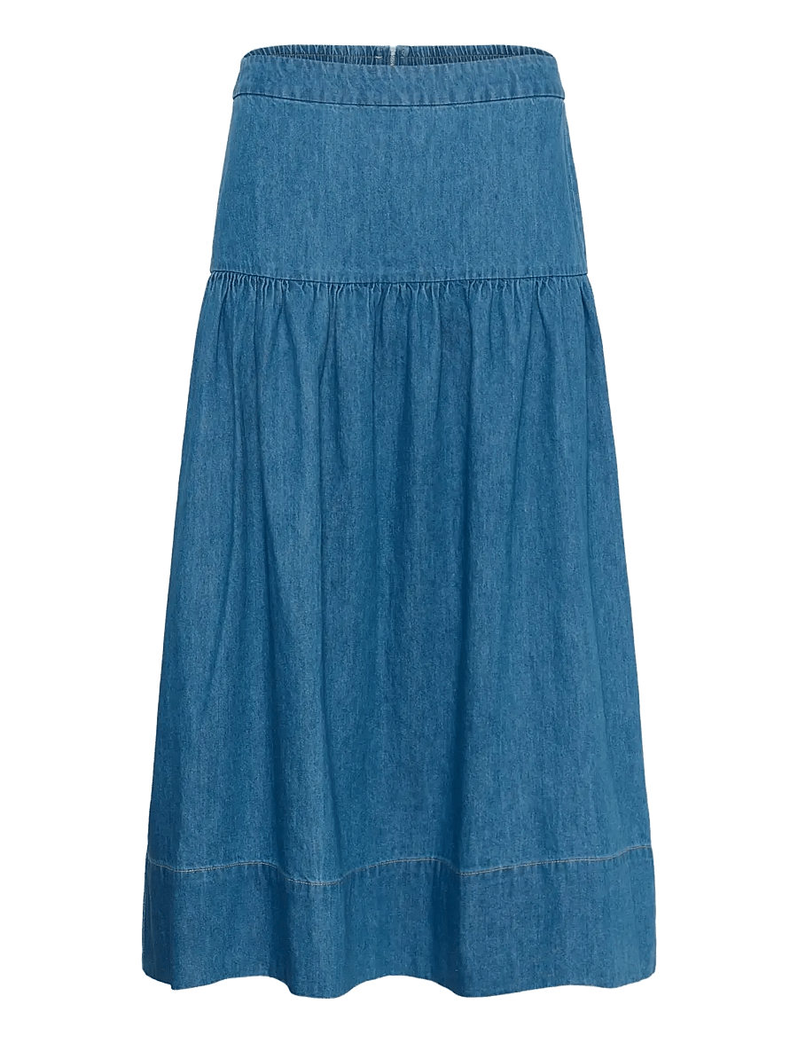 Part Two - NelliaPW SK - denimnederdele - medium blue denim - 1