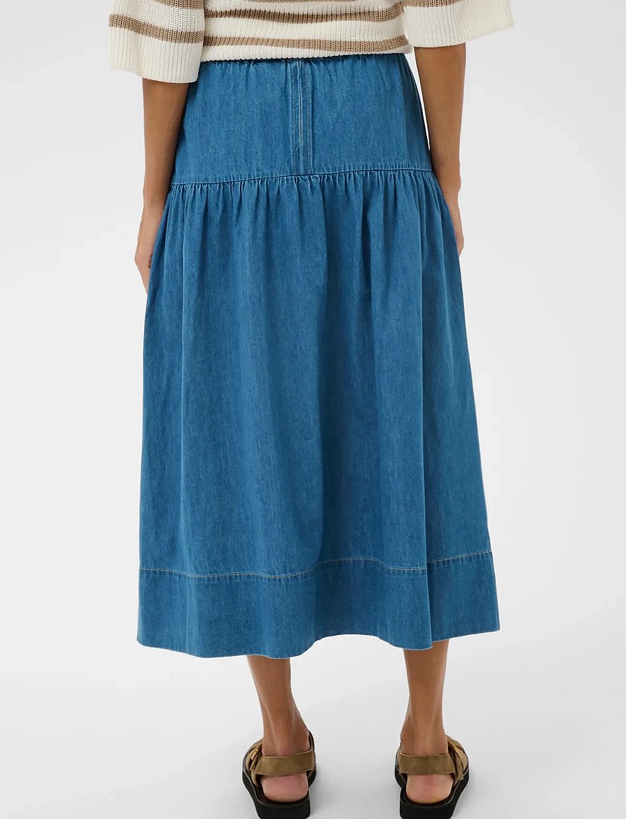 Part Two - NelliaPW SK - denimnederdele - medium blue denim - 4