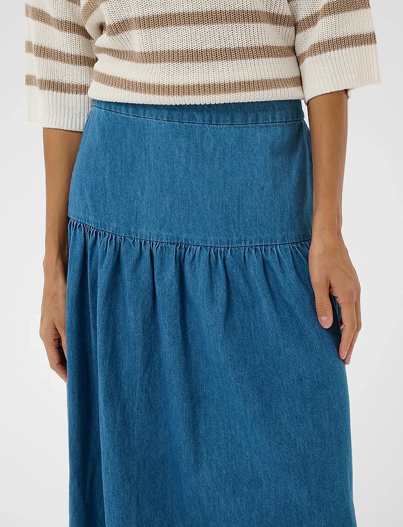 Part Two - NelliaPW SK - jeansröcke - medium blue denim - 5