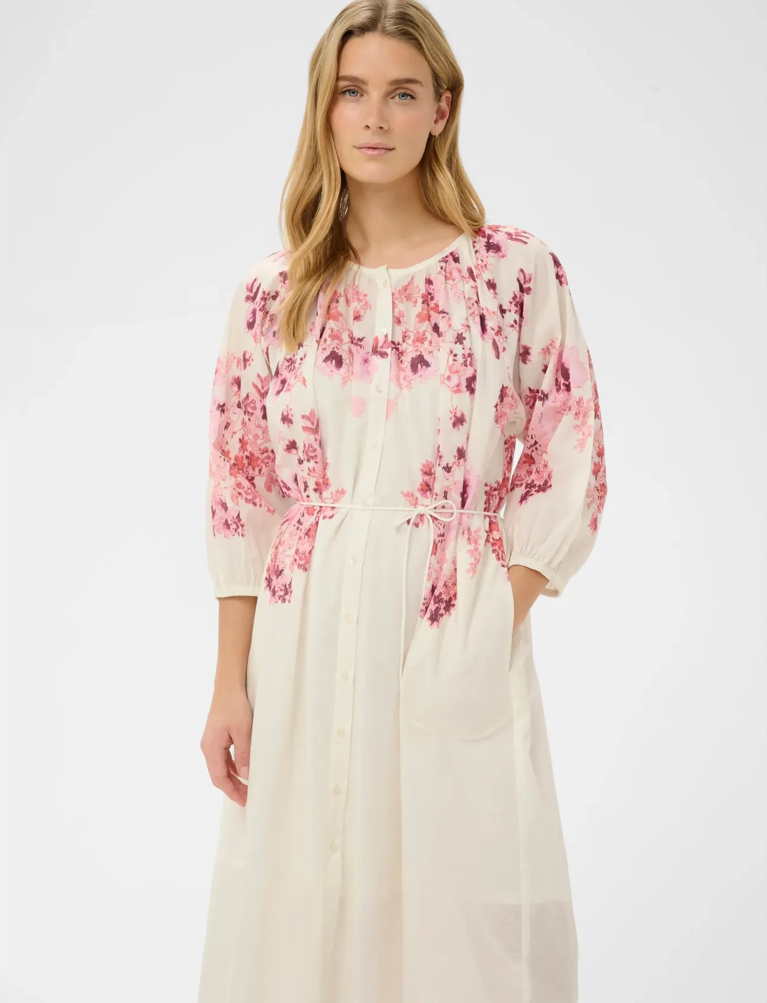 Part Two AvandiPW DR - Kläder - PINK SHADOW FLOWER PRINT / cream