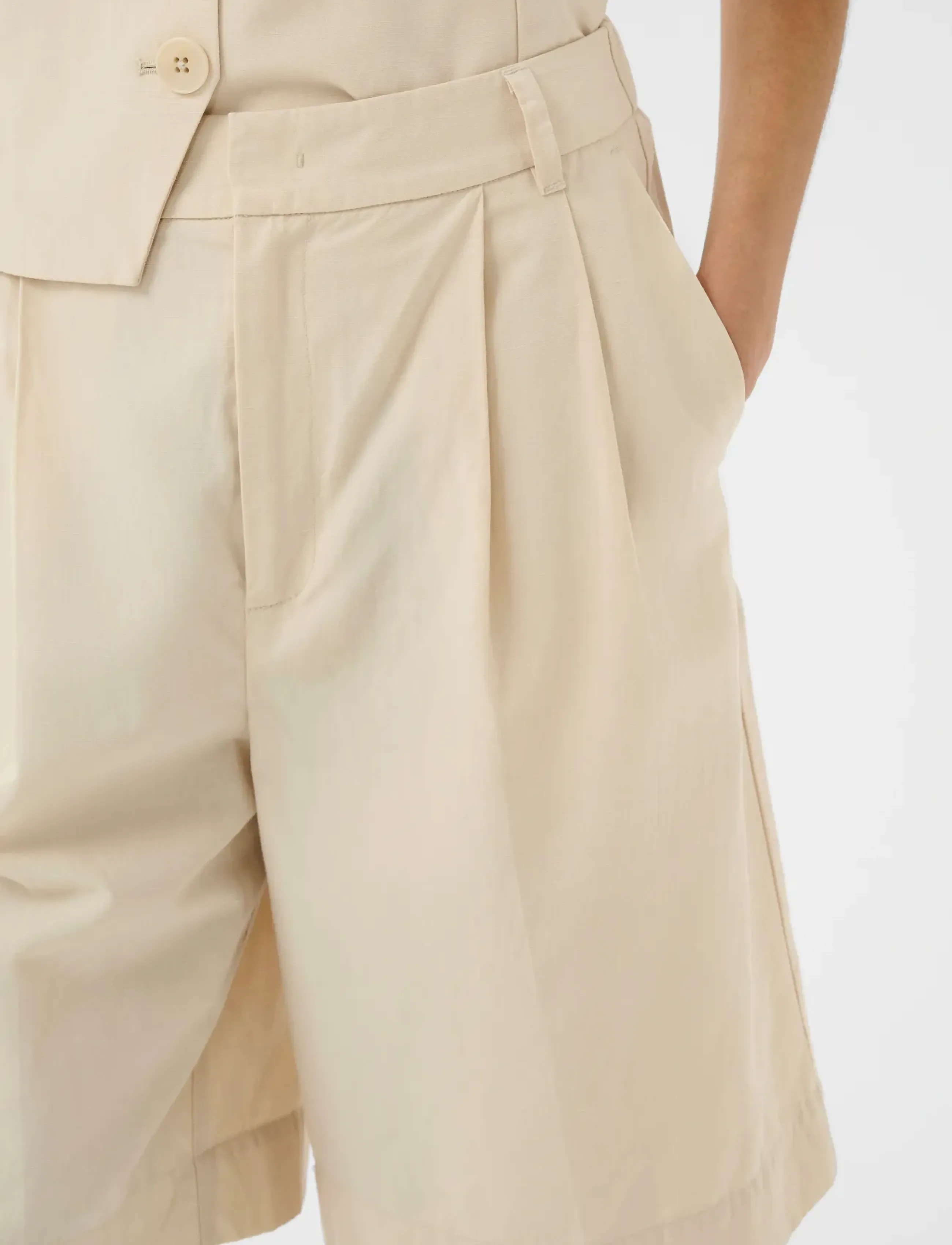 Part Two - BenediktePW Shorts - lina šorti - sandshell - 5