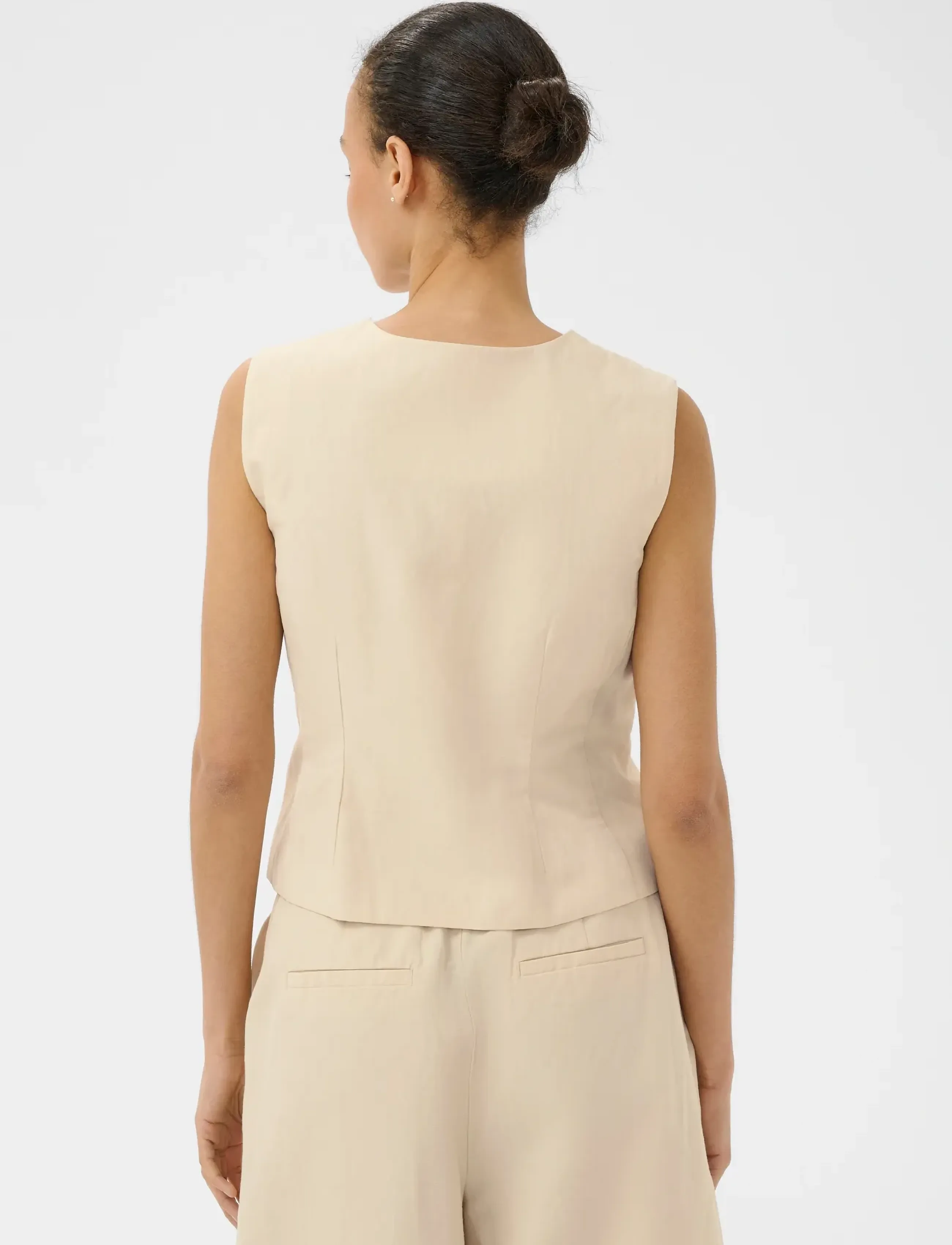 Part Two - BenittaPW Waistcoat - kevadjoped - sandshell - 4