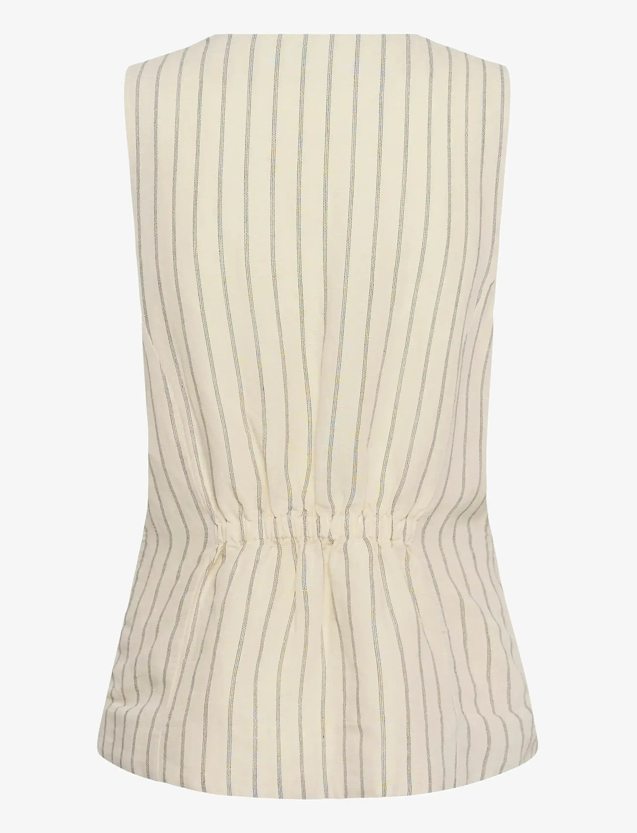 Part Two - BintaPW Waistcoat - forårsjakker - black stripe - 2