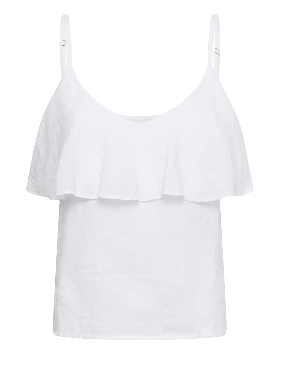Part Two - BrigitaPW TO - ermeløse topper - bright white - 1