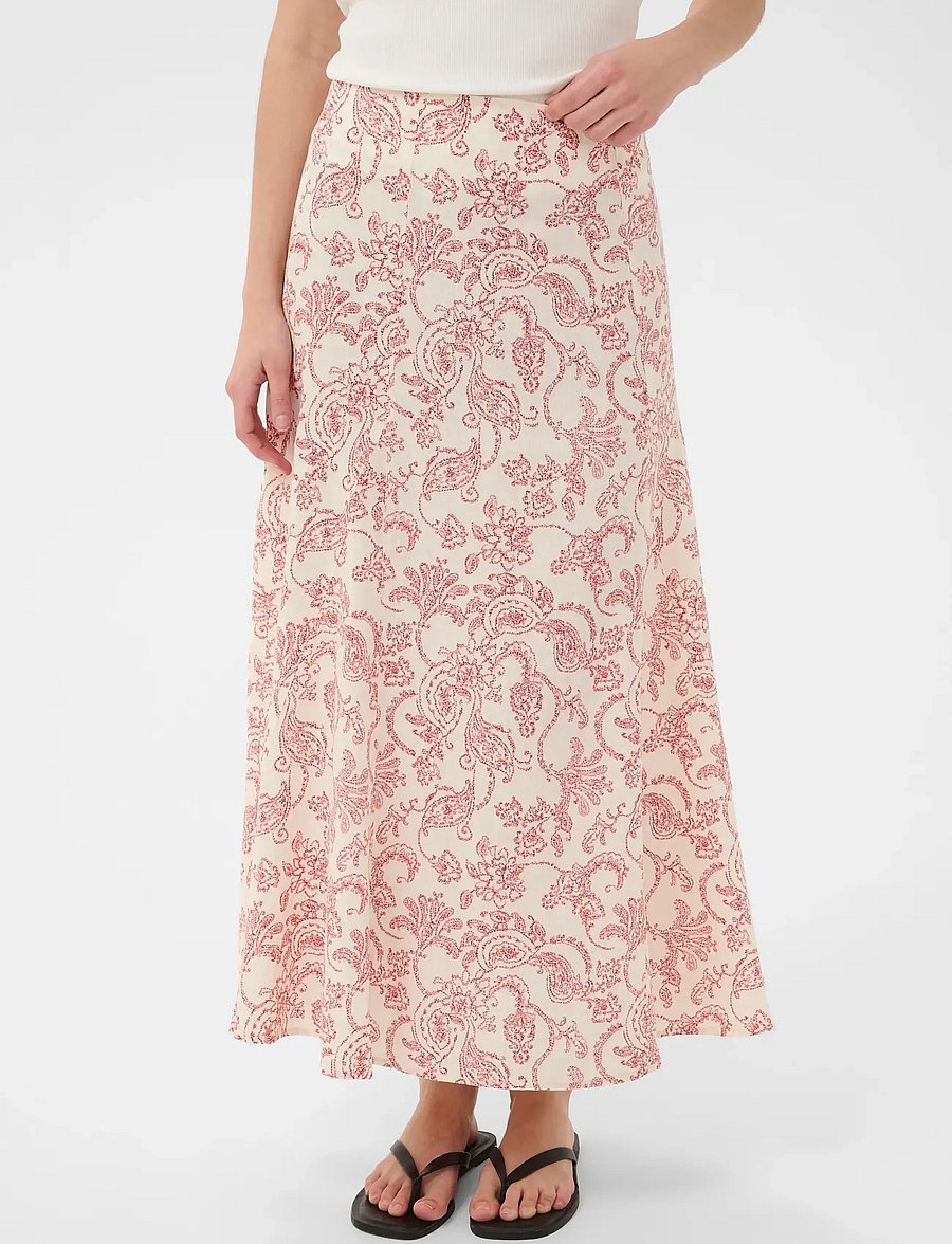 Part Two - BerilPW Skirt - maxi nederdele - peach blossom dot paisley - 0