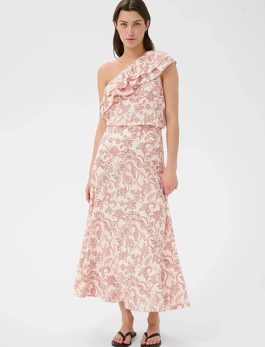 Part Two - BerilPW Skirt - maxi nederdele - peach blossom dot paisley - 3