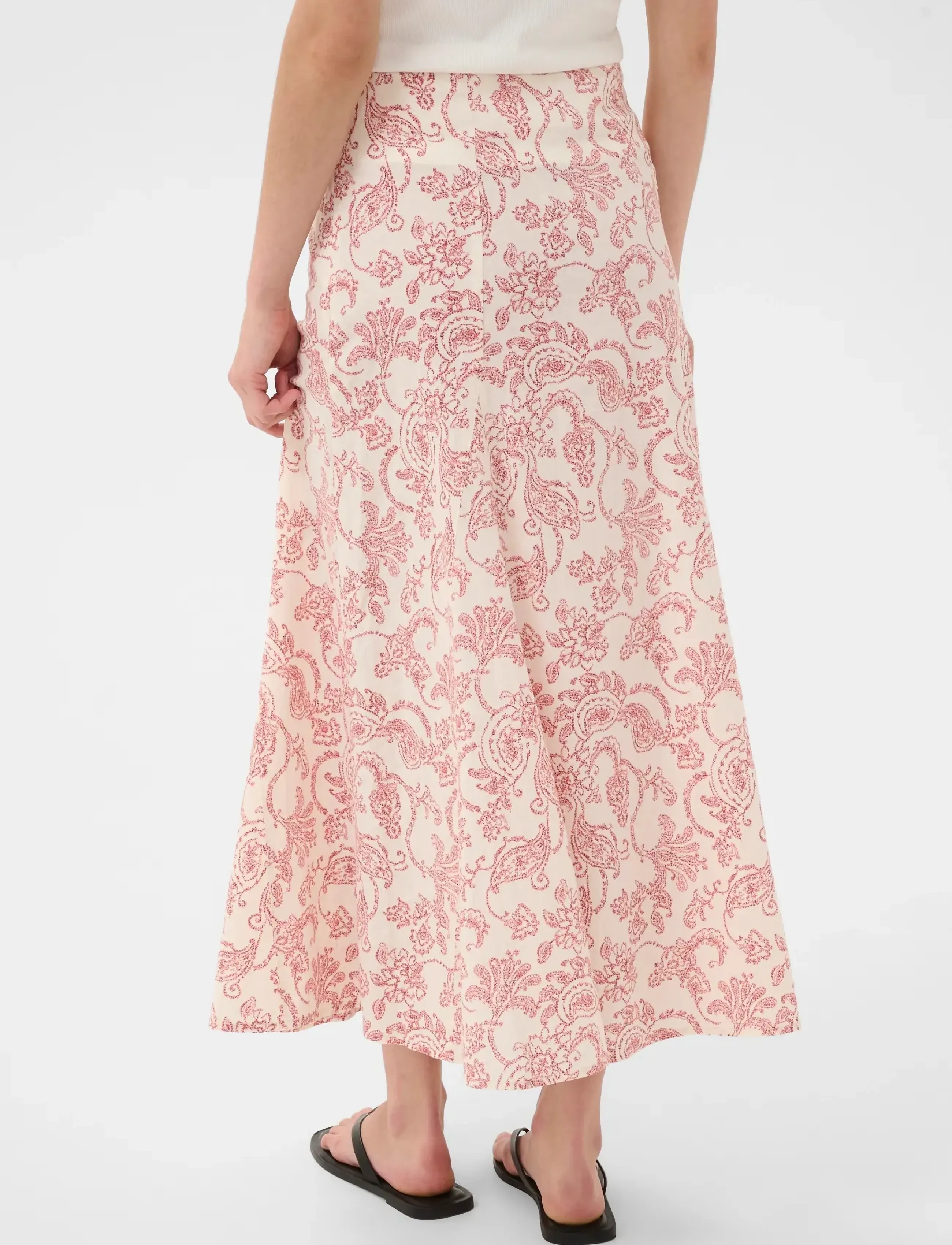 Part Two - BerilPW Skirt - spódnice długie - peach blossom dot paisley - 4