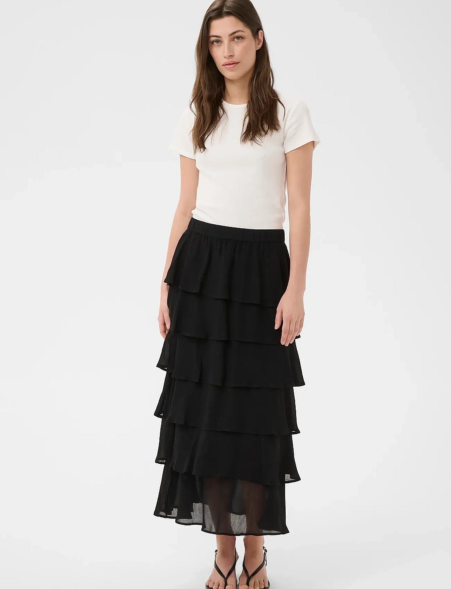Part Two - BibbiPW Skirt - maxi röcke - black - 0