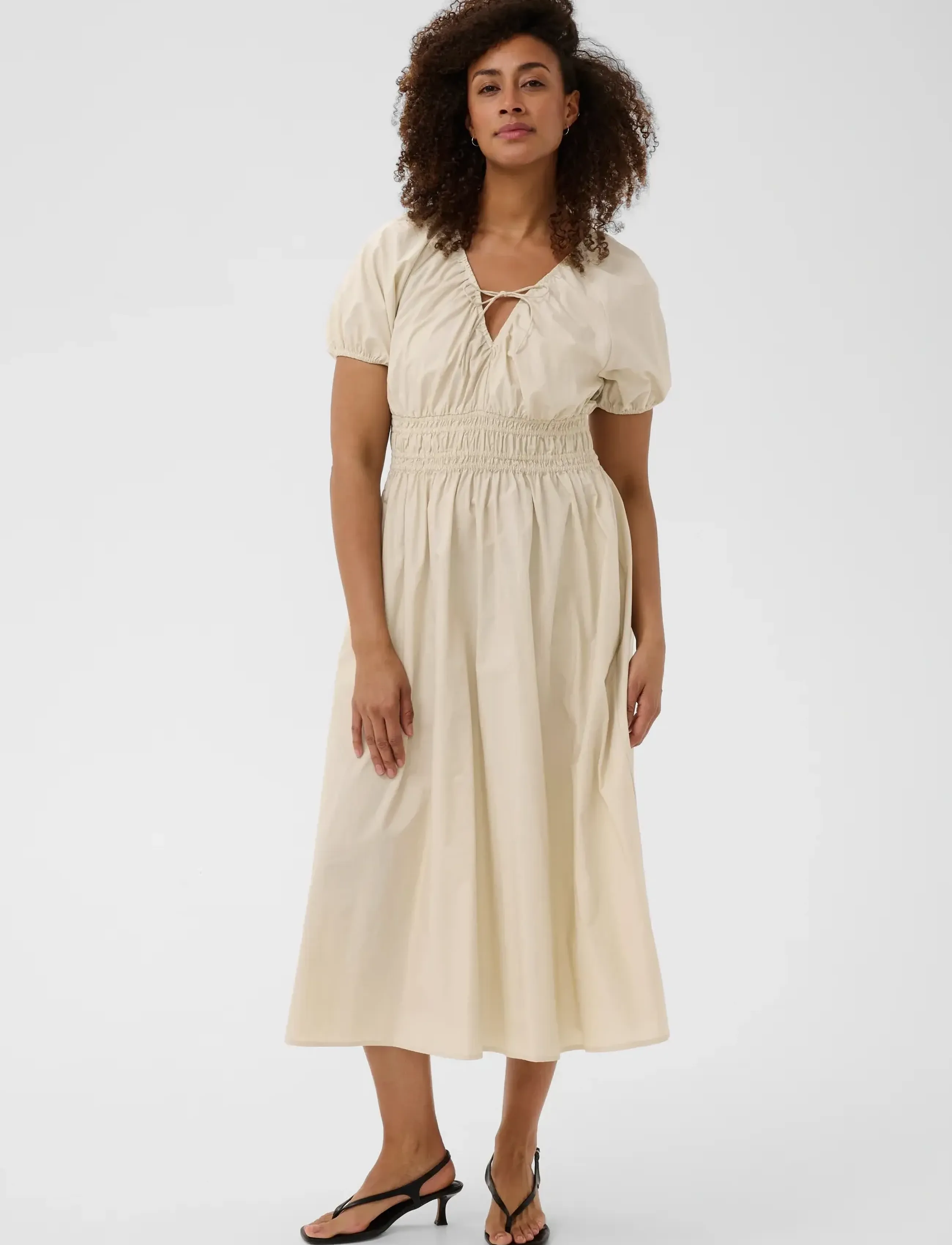 Part Two BodillaPW Dress - Jurken - FRENCH OAK / cream