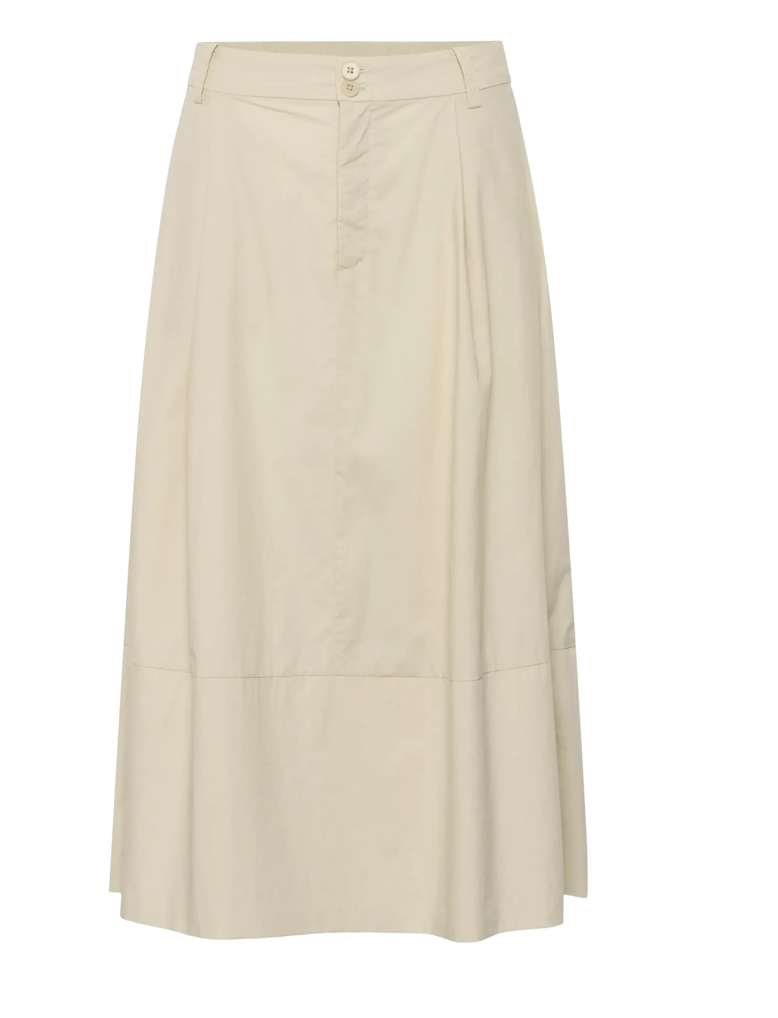 Part Two BojanaPW Skirt - Midi nederdele - FRENCH OAK / cream