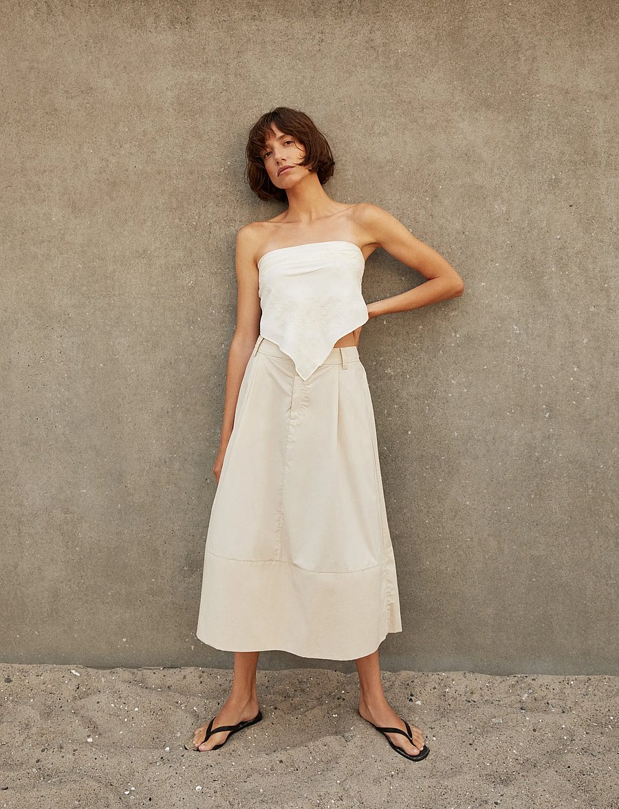 Part Two - BojanaPW Skirt - midi-röcke - french oak - 0