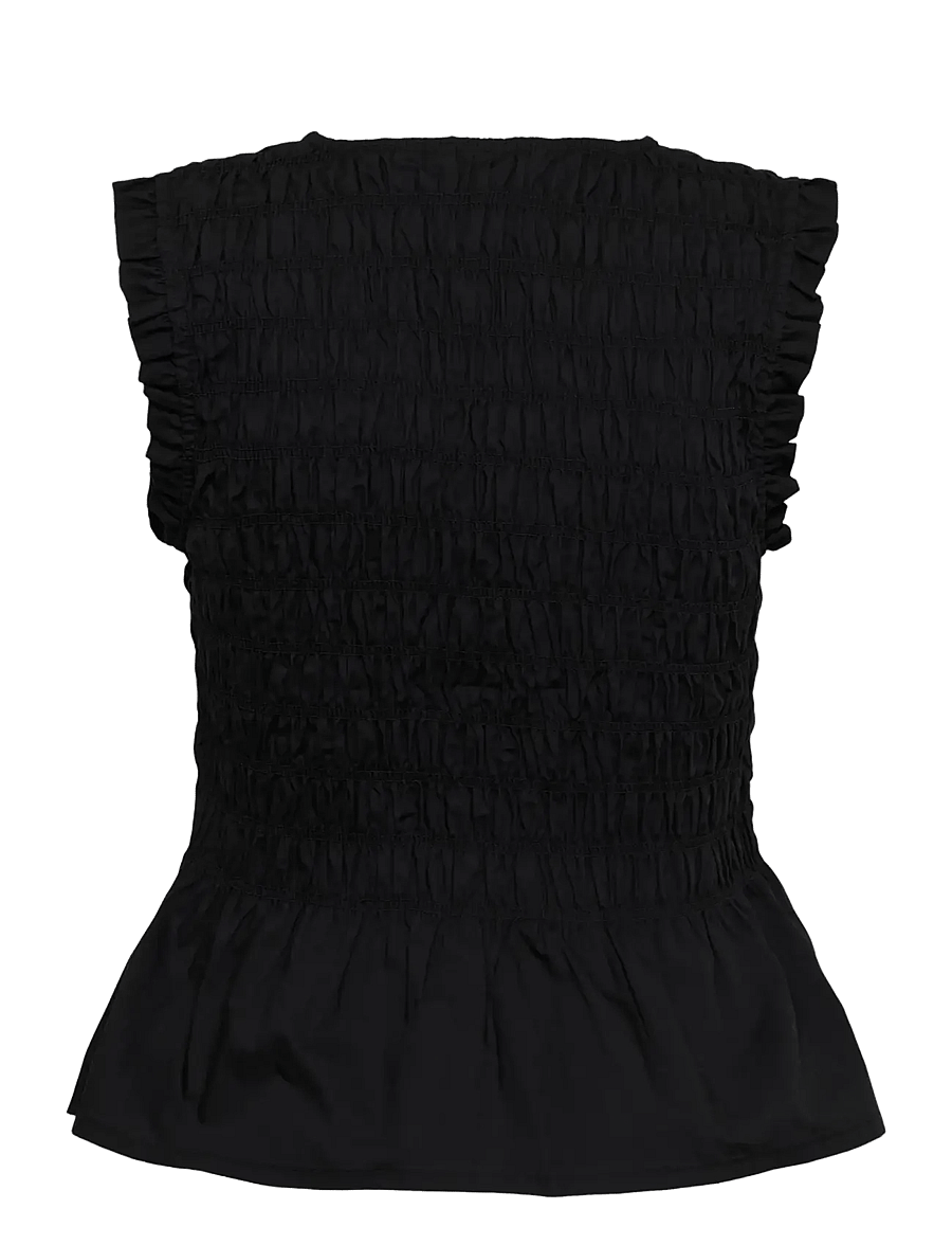 Part Two - BorgnyPW Top - short-sleeved blouses - black - 2