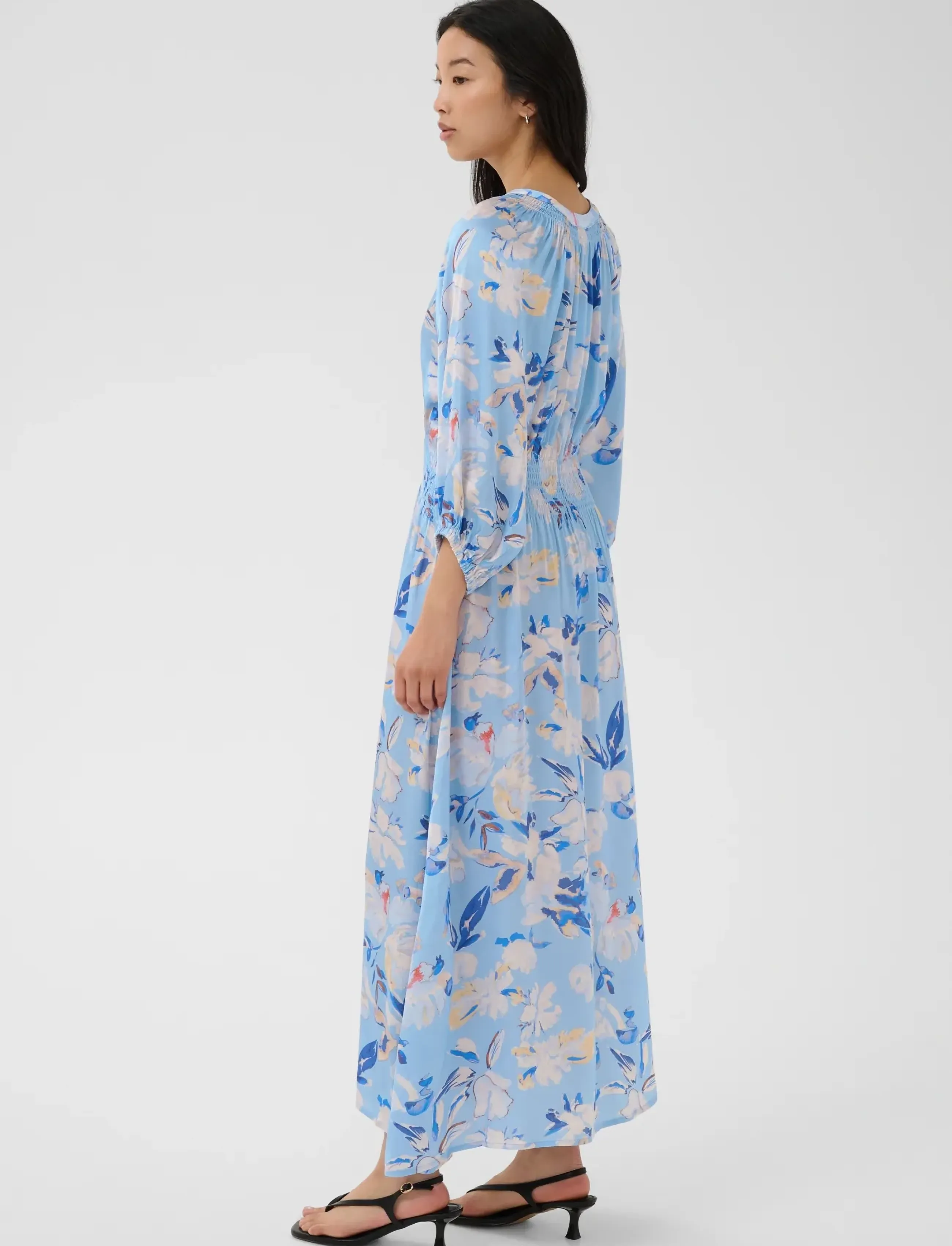 Part Two - BoraPW Dress - sommerkleider - blue watercolor flower print - 4