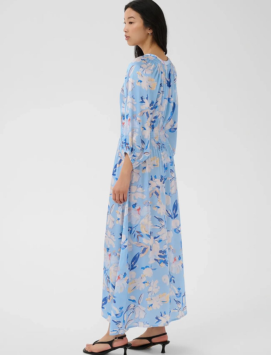 Part Two - BoraPW Dress - sommerkleider - blue watercolor flower print - 4