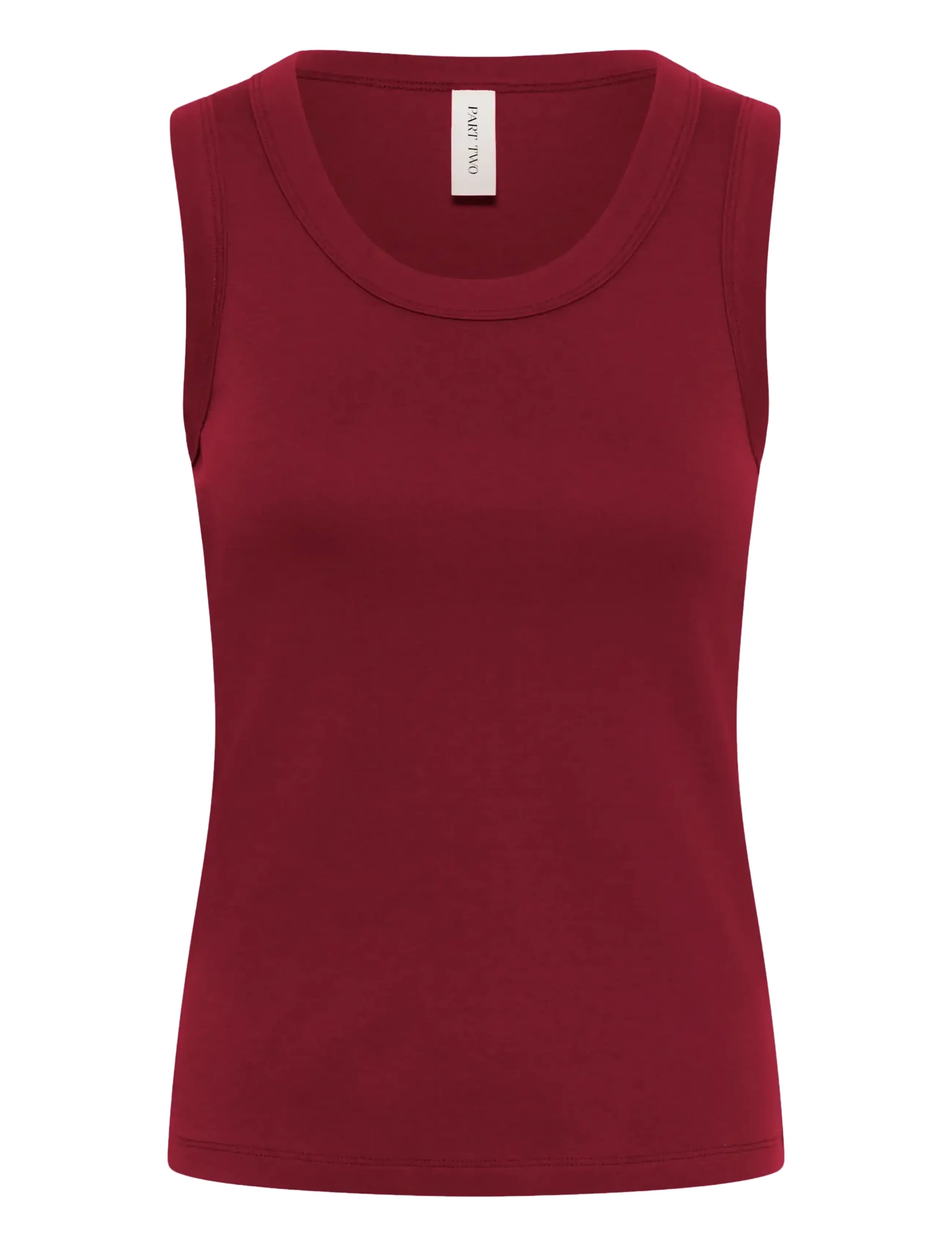 Part Two BessyPW Top - Tøj - BURNT RUSSET / burgundy