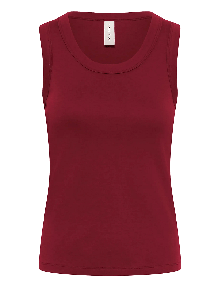 Part Two - BessyPW Top - sleeveless tops - burnt russet - 1