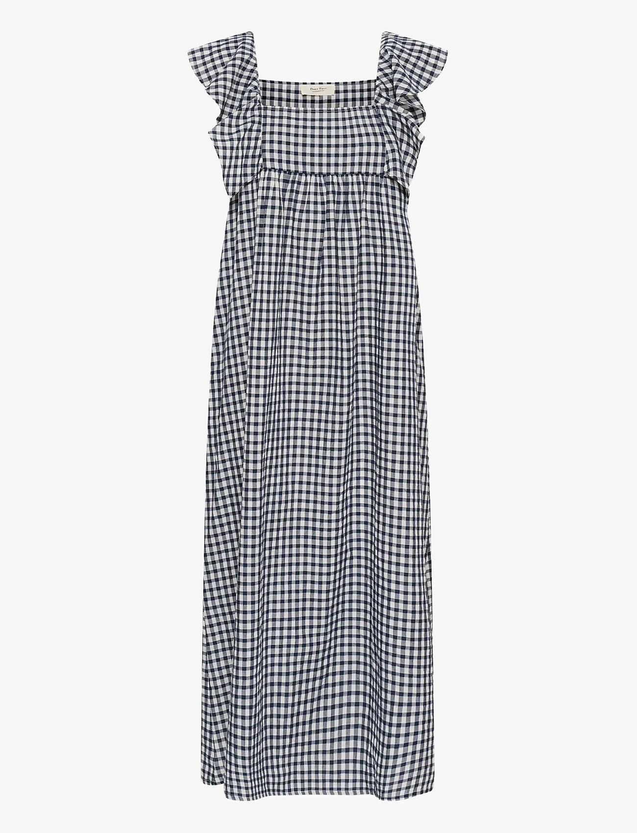 Part Two - BirthinePW Dress - summer dresses - blue check - 1