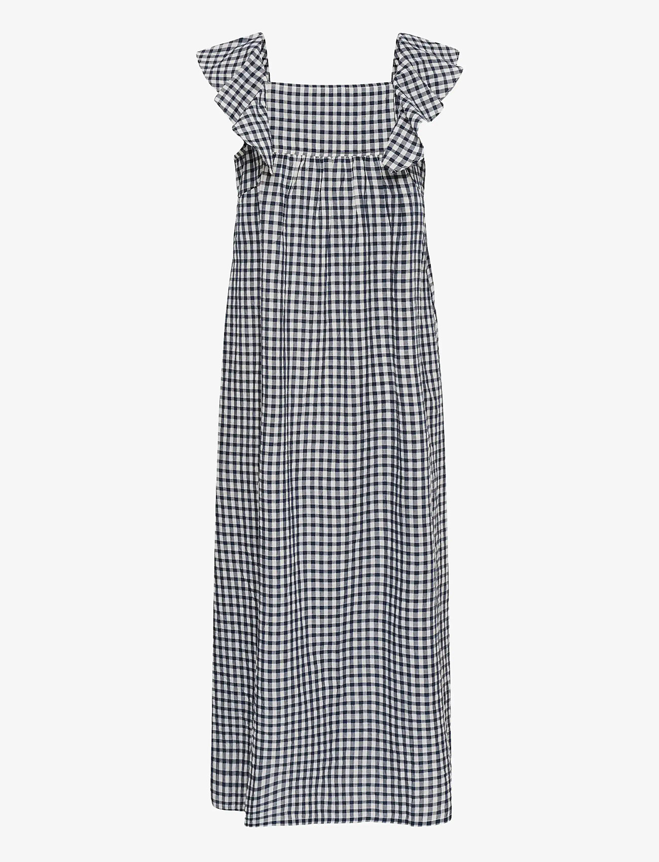 Part Two - BirthinePW Dress - summer dresses - blue check - 2