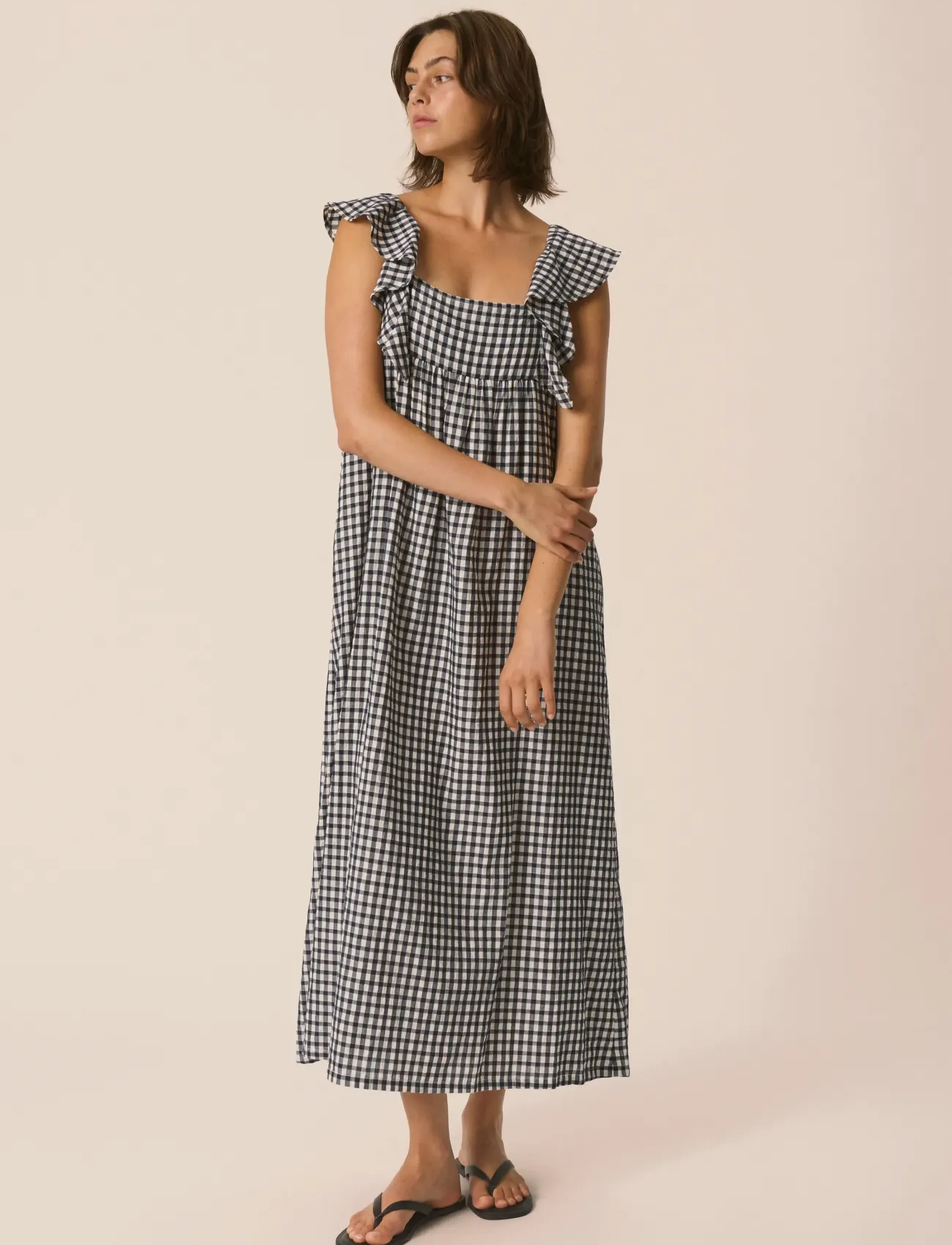 Part Two BirthinePW Dress - Kollektionen - BLUE CHECK / navy