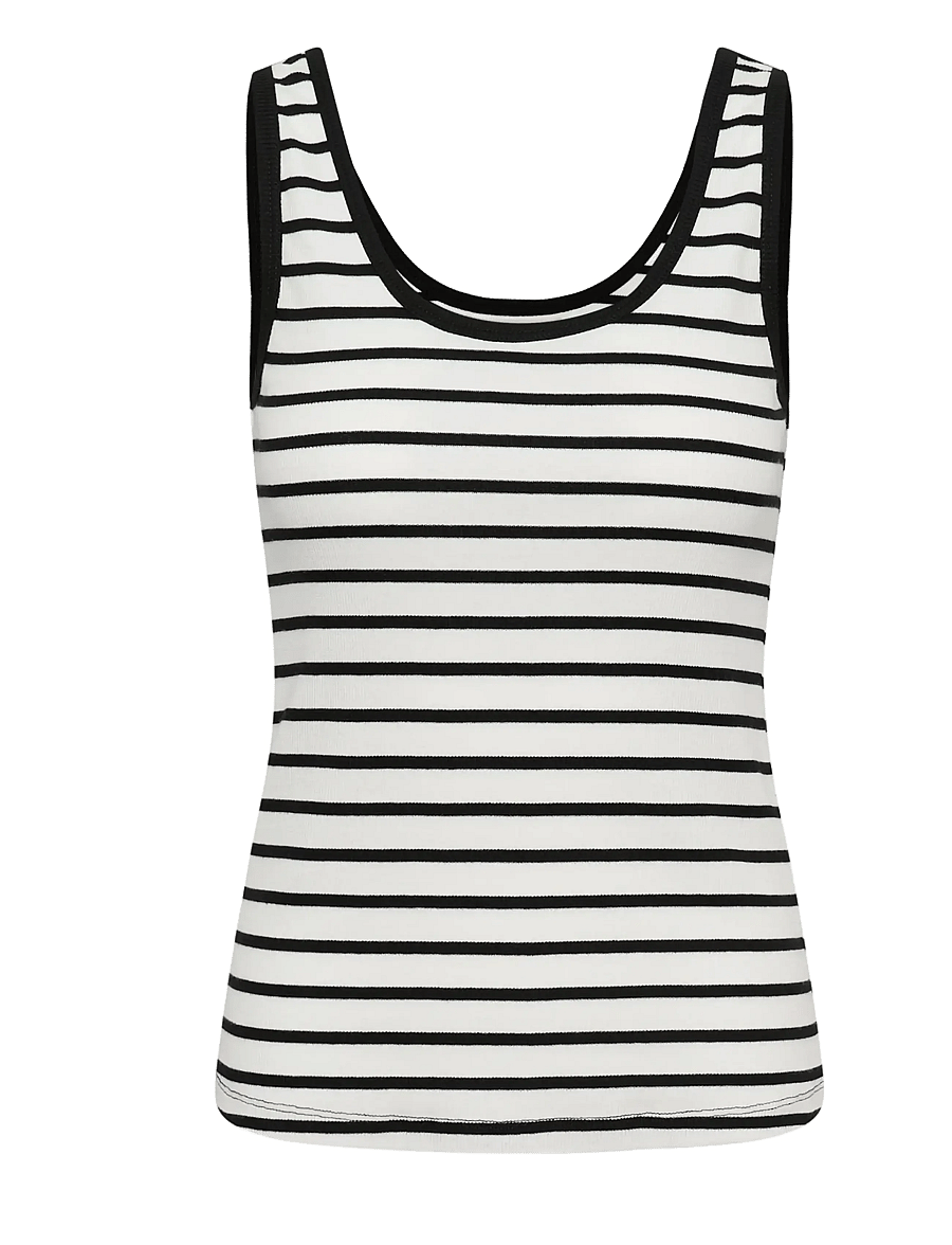 Part Two - RoselynPW Top - varrukateta topid - black stripe - 1