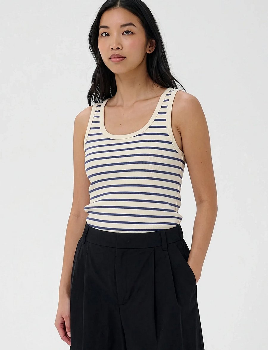 Part Two - RoselynPW Top - tanktops - blue stripe - 0