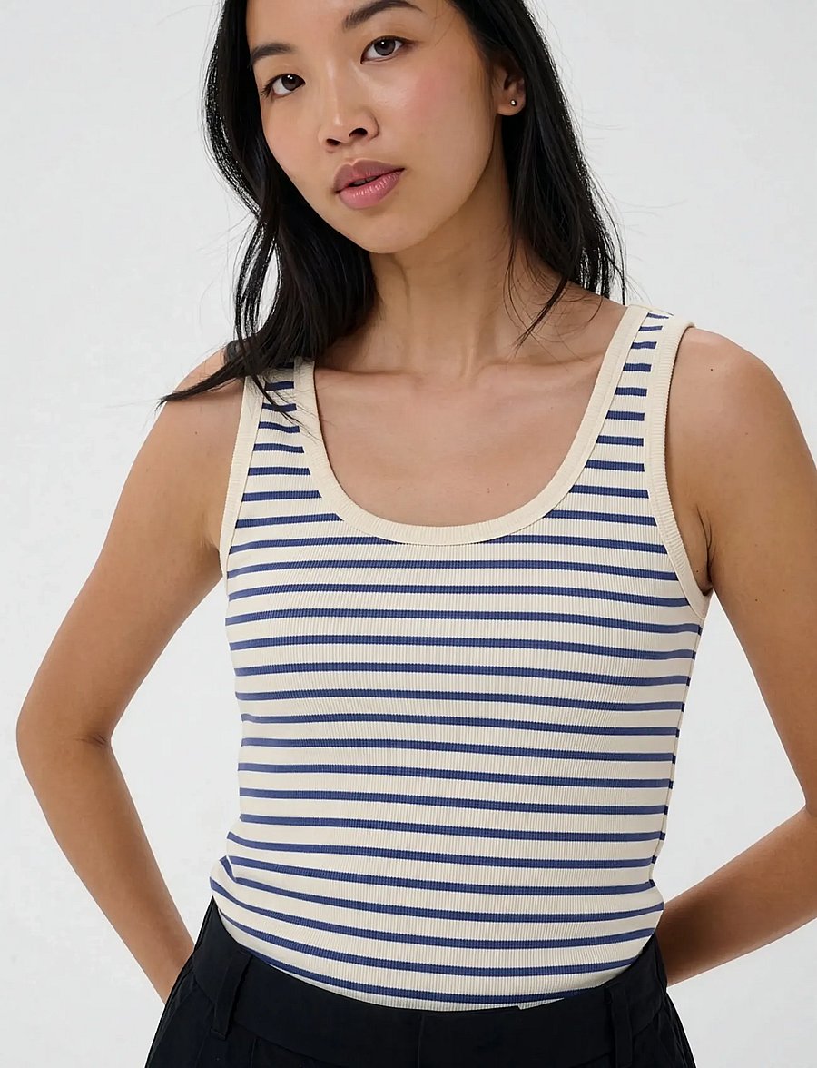 Part Two - RoselynPW Top - tanktops - blue stripe - 5